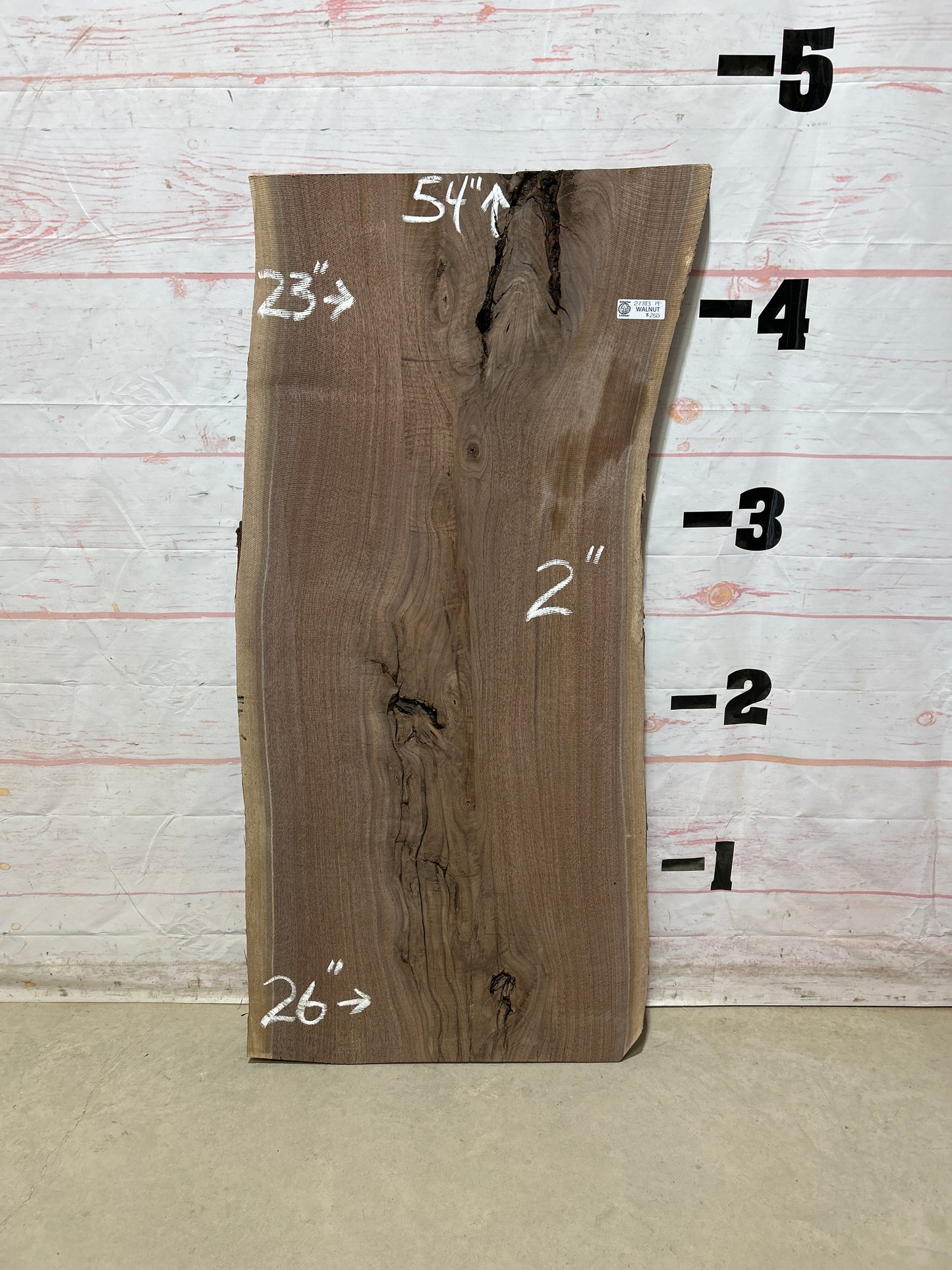Live Edge Walnut Sku#27383M-19