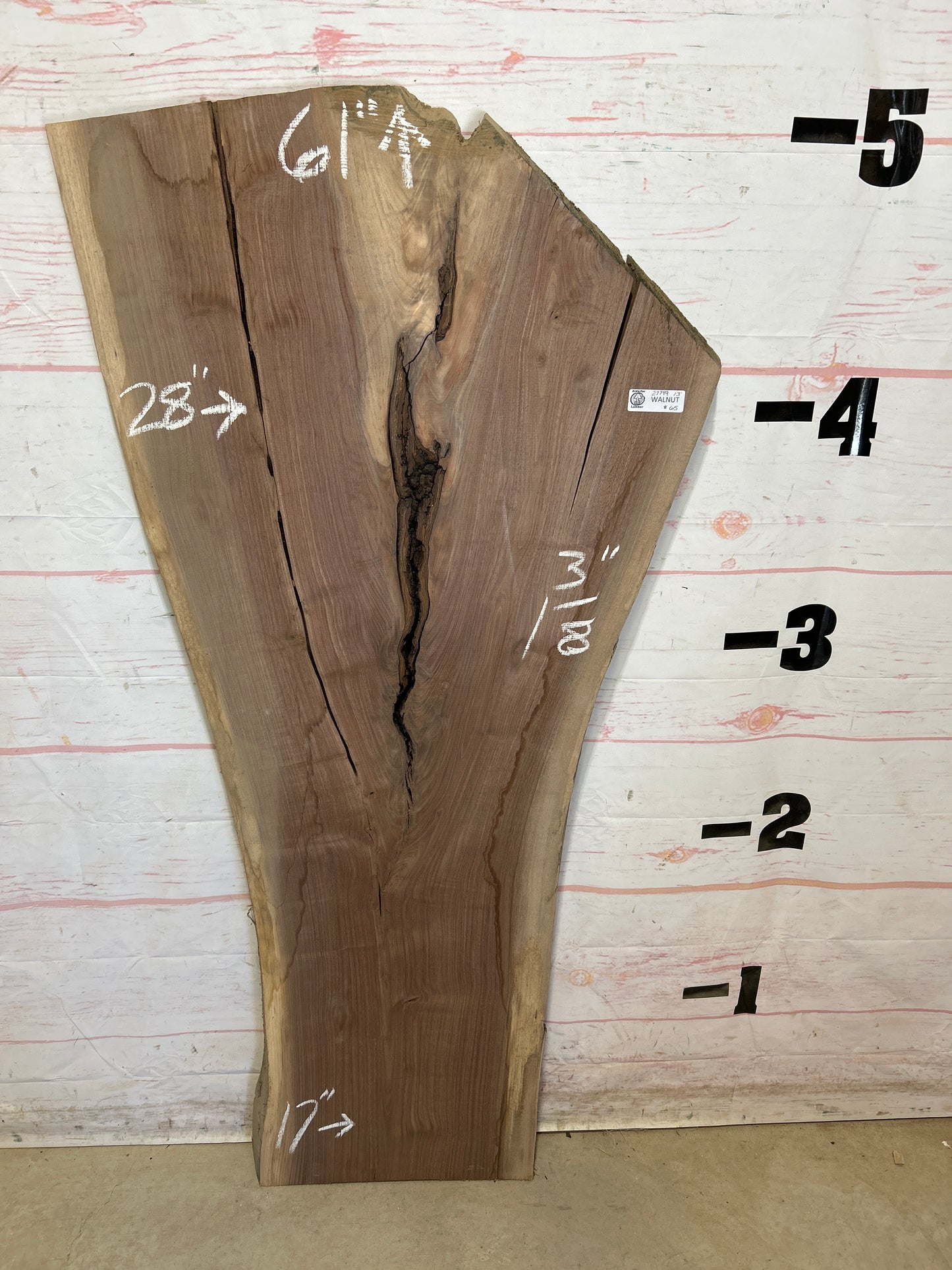 Live Edge Walnut Sku#27799-13