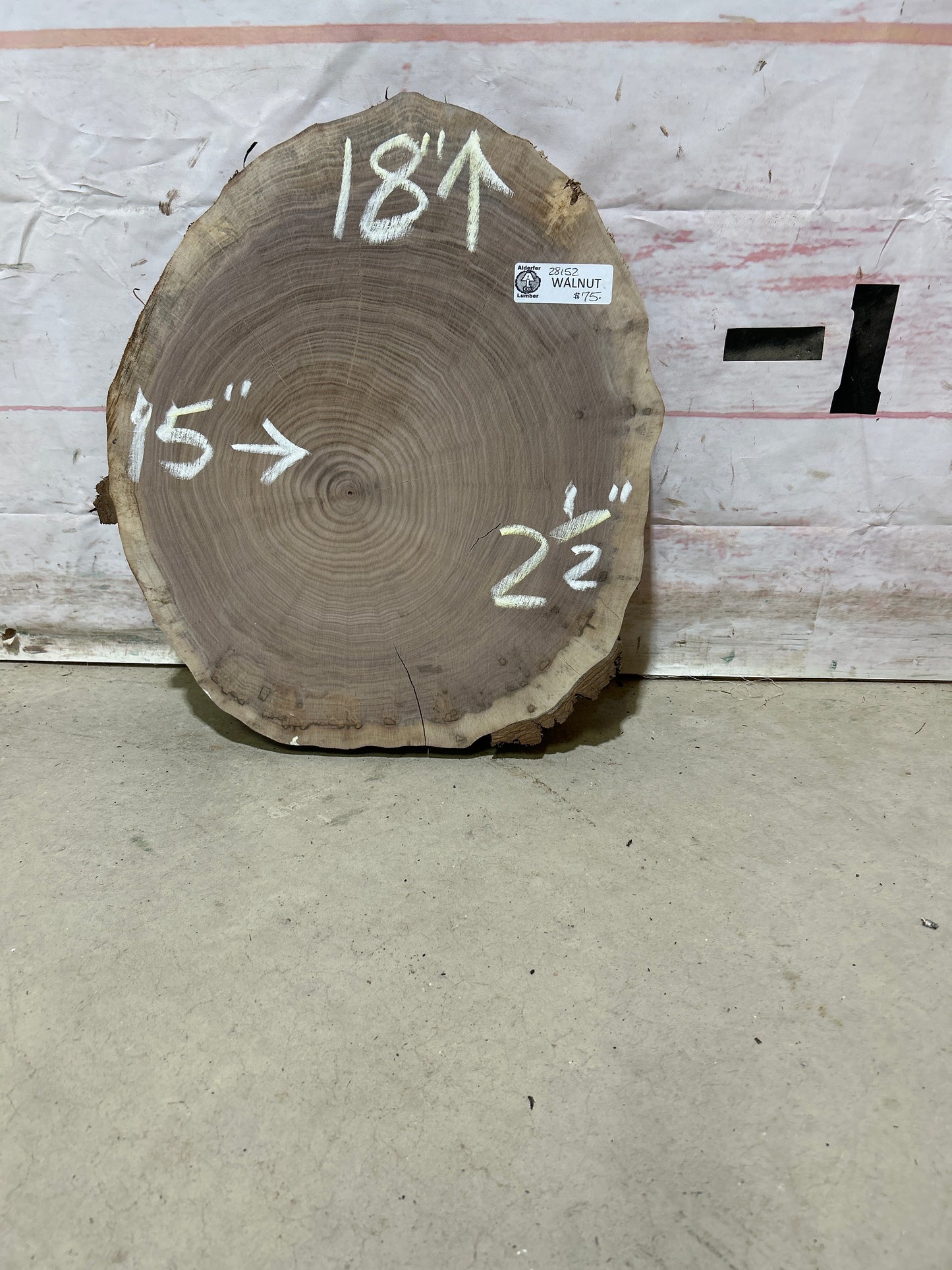 Live Edge Walnut Cookie Sku#28152M