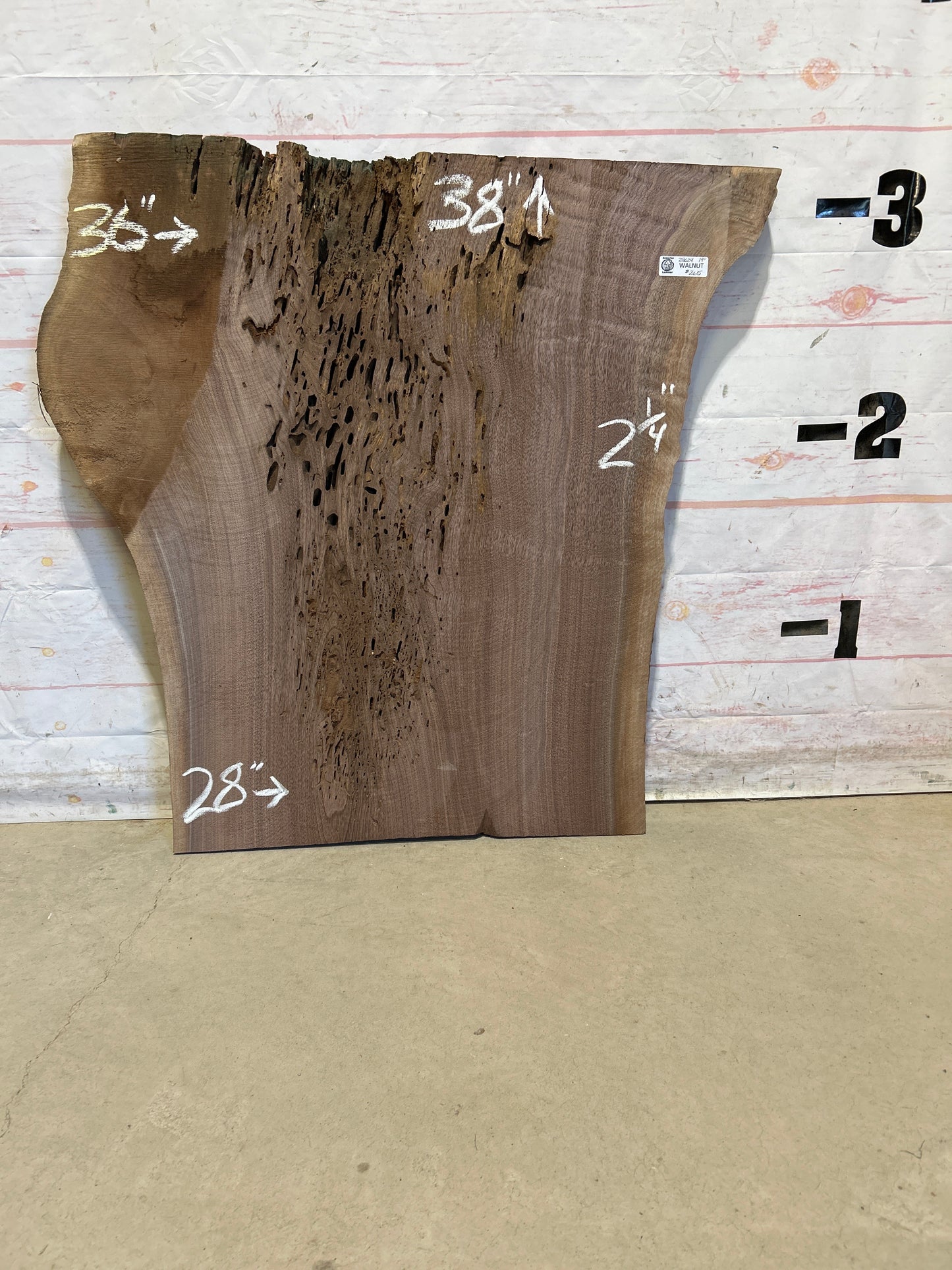 Live Edge Walnut Sku#28624M-19
