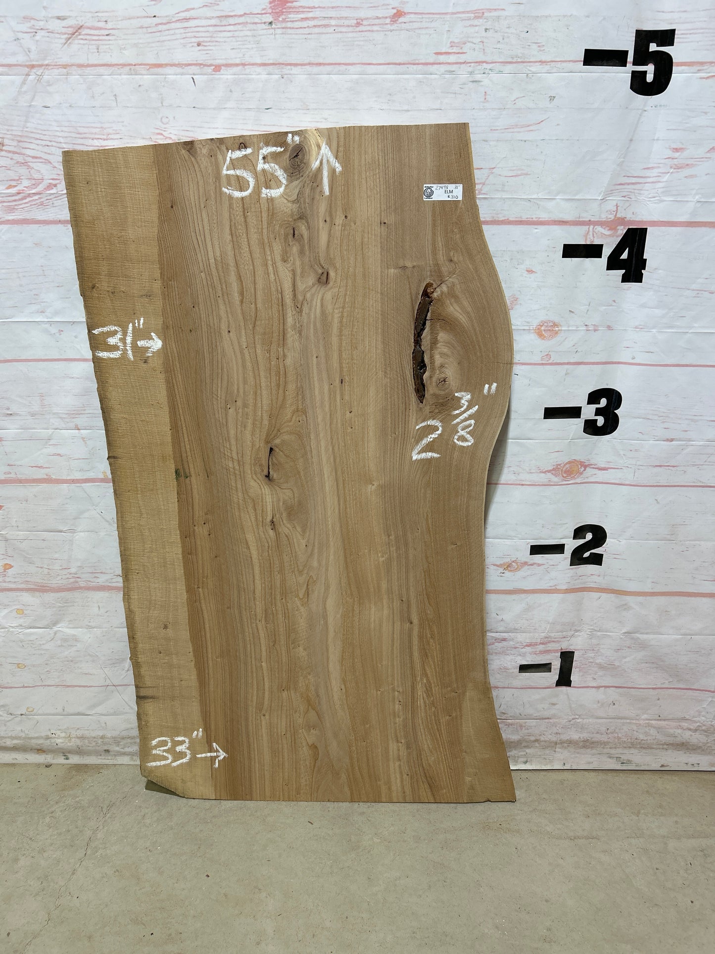 Live Edge Elm Sku#27498D-31