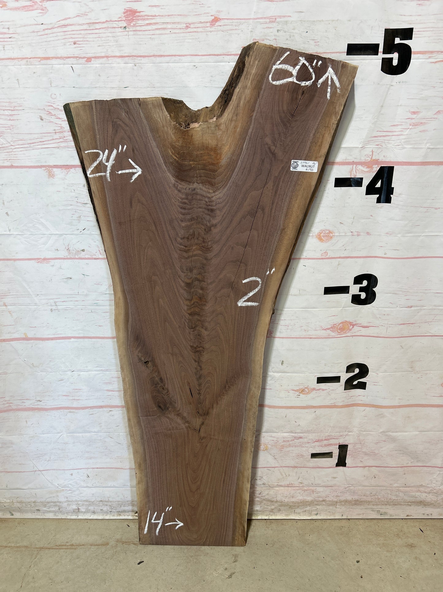 Live Edge Walnut Sku#27961A-16