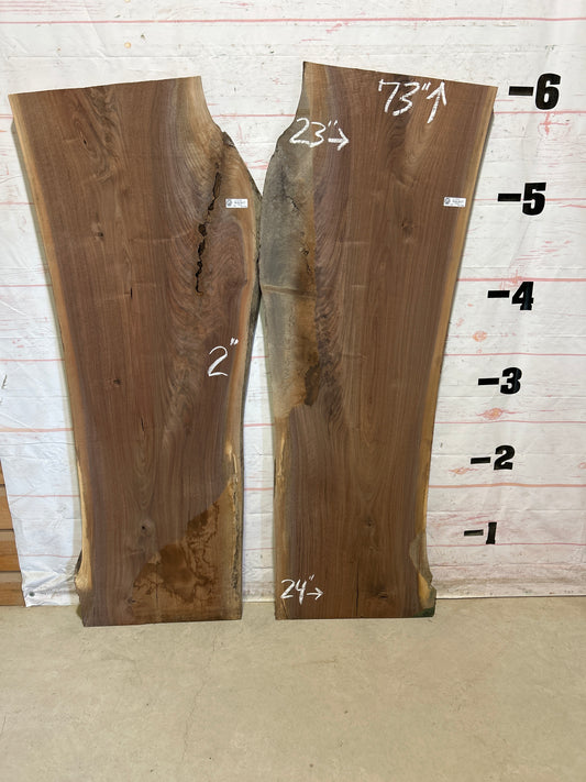 Live Edge Walnut Set Sku#27705K-48