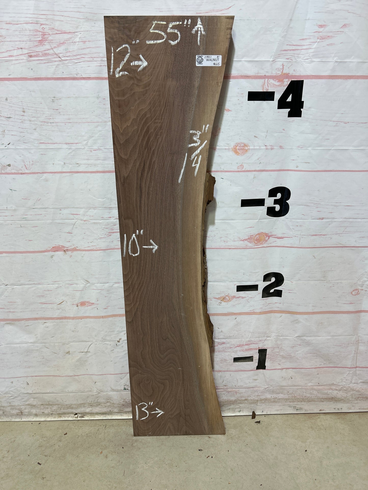 Live Edge Walnut Sku#27851C-8