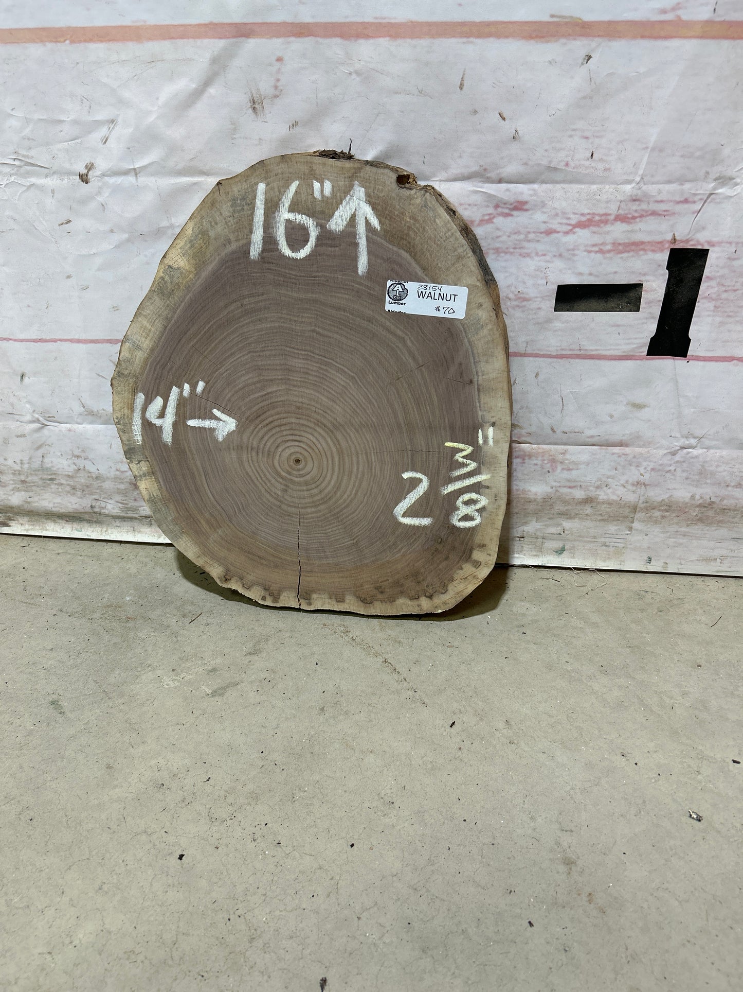 Live Edge Walnut Cookie Sku#28154M