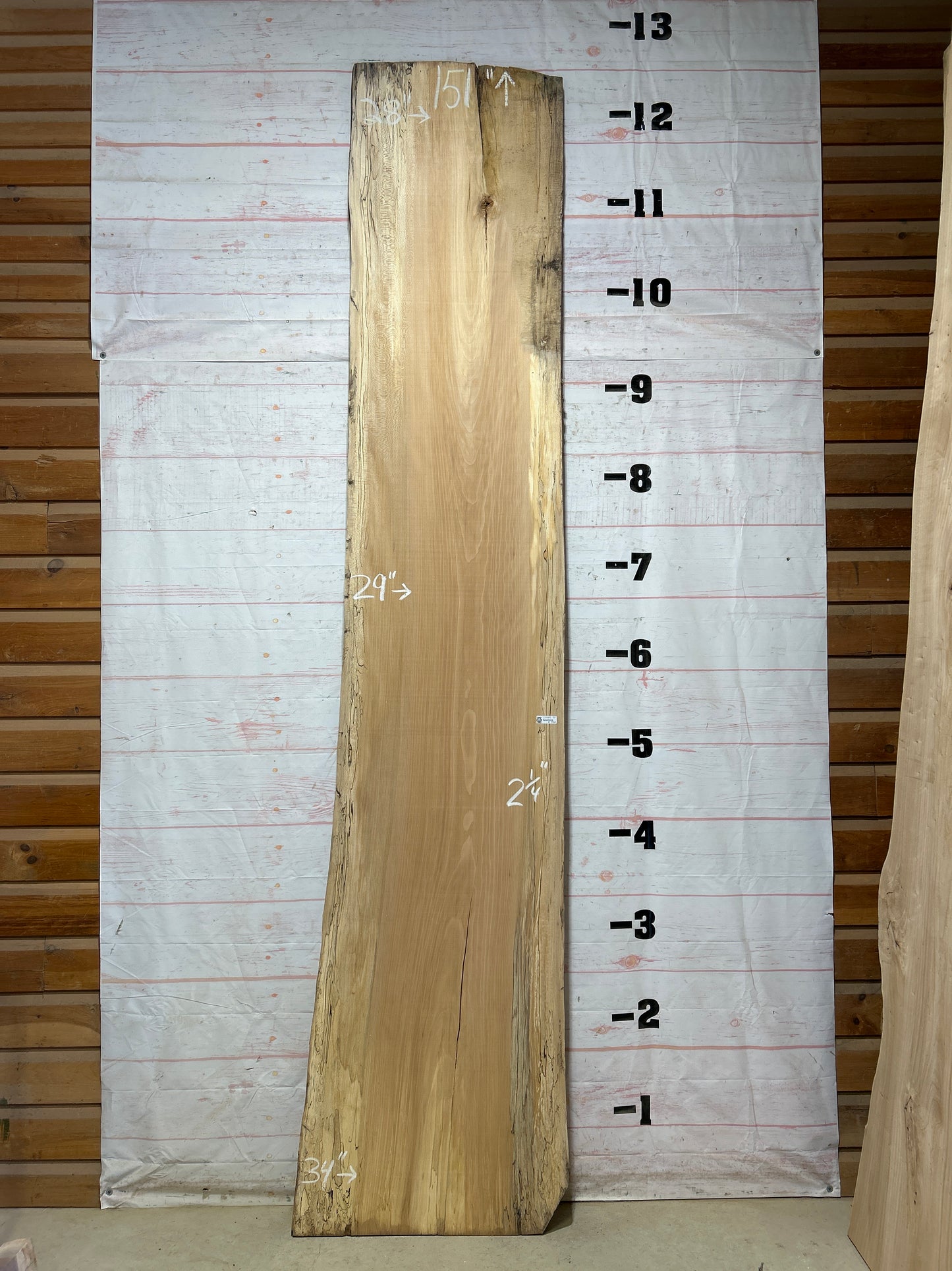 Live Edge Spalted Sycamore Sku#27489-73
