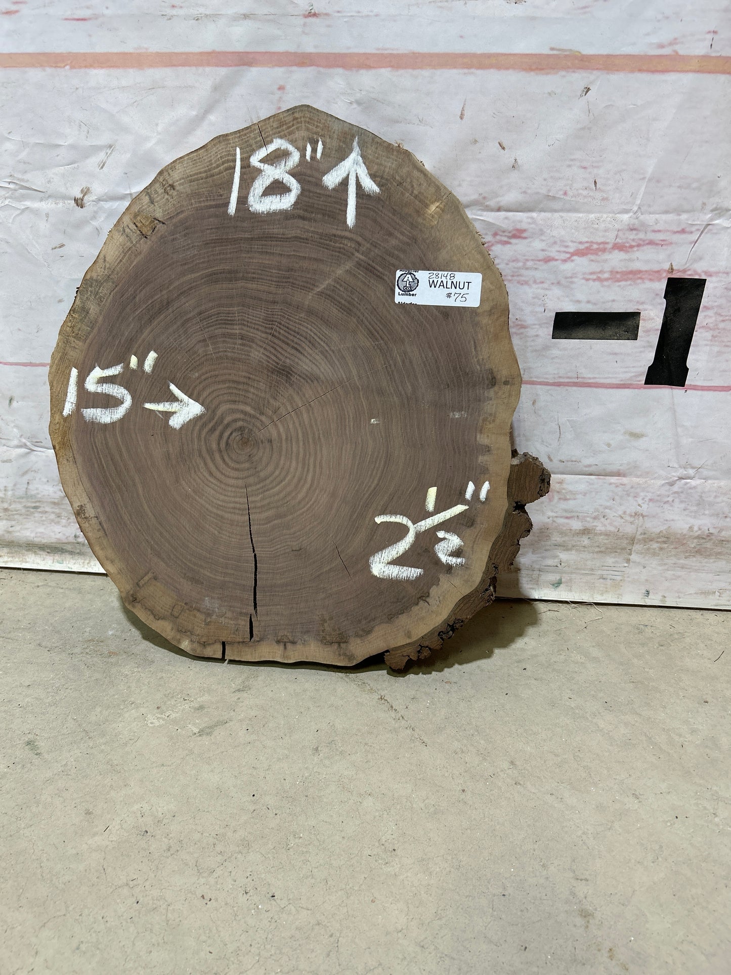 Live Edge Walnut Cookie Sku#28148M