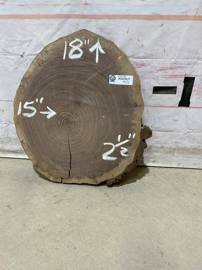 Live Edge Walnut Cookie Sku#28148M