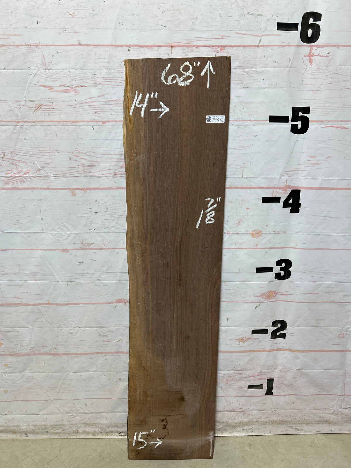 Live Edge Walnut Sku#28707C-14