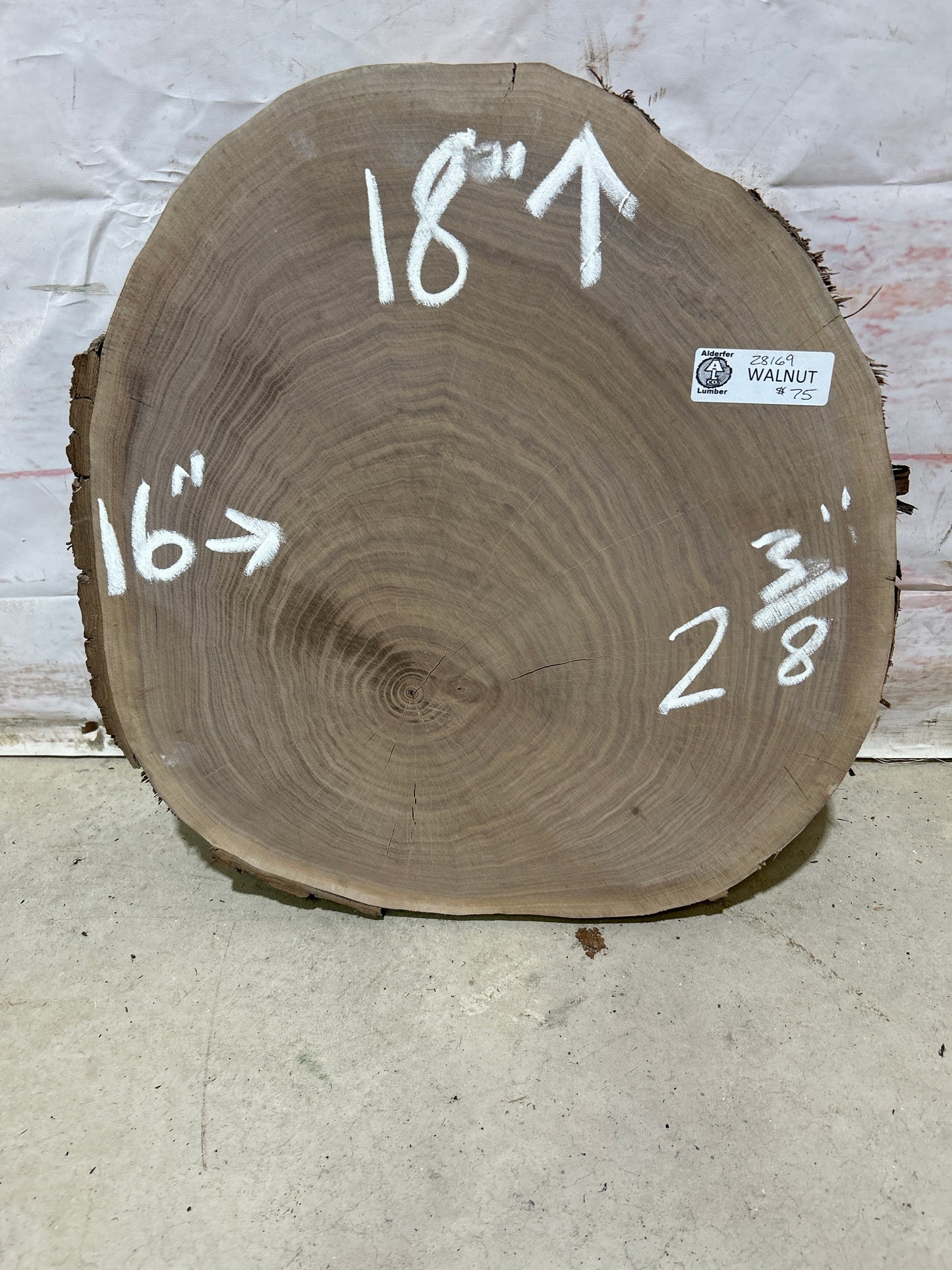 Live Edge Walnut Cookie Sku#28169M