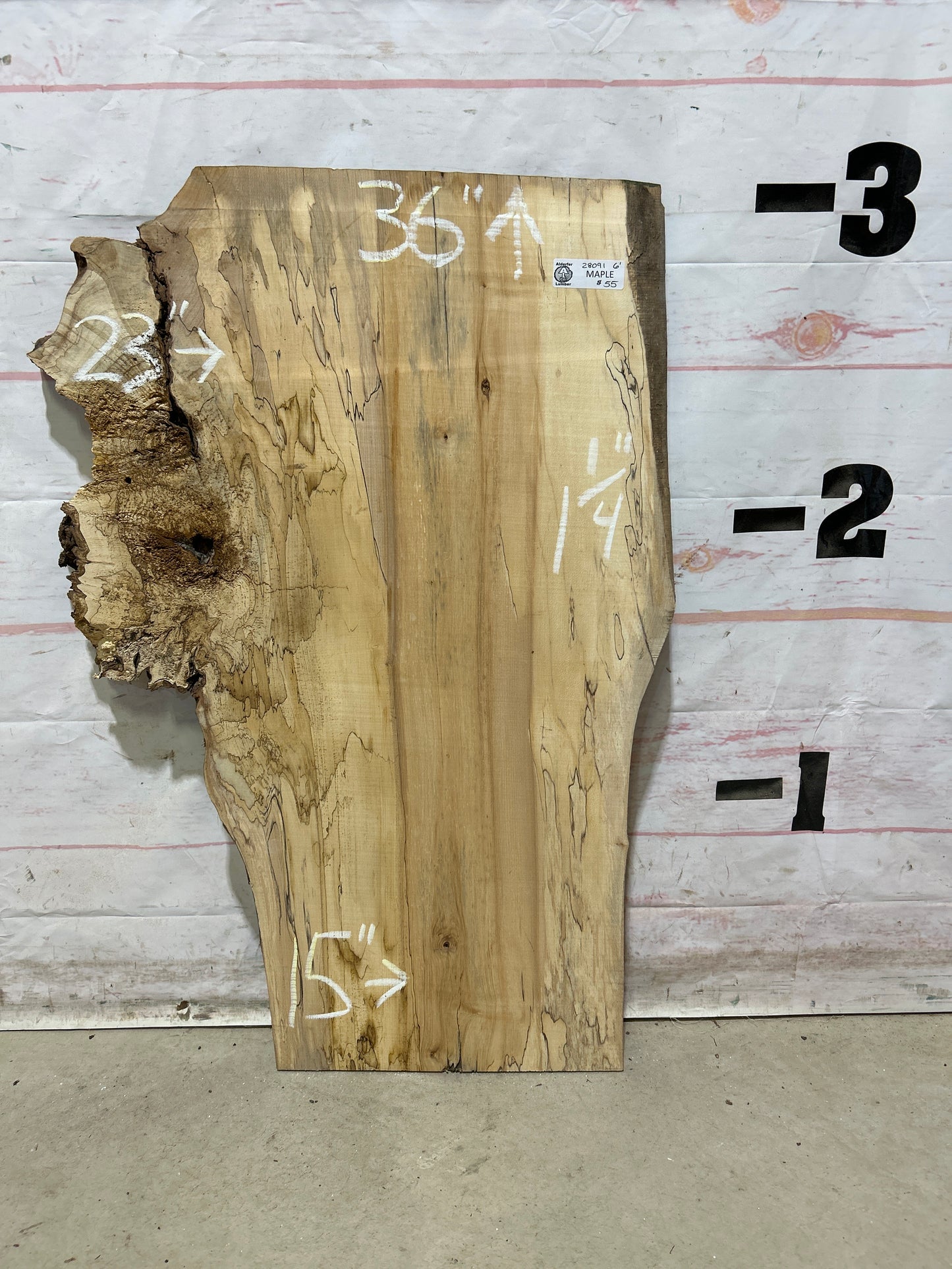Live Edge Maple Sku#28091M-6
