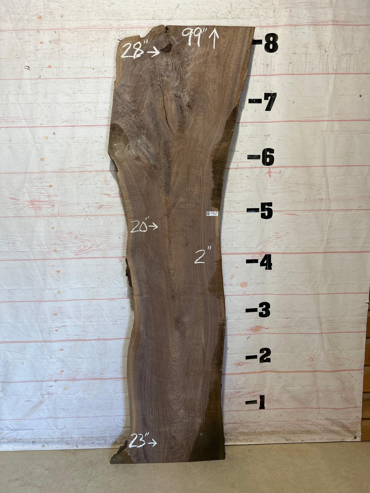 Live Edge Walnut Sku#28736K-33