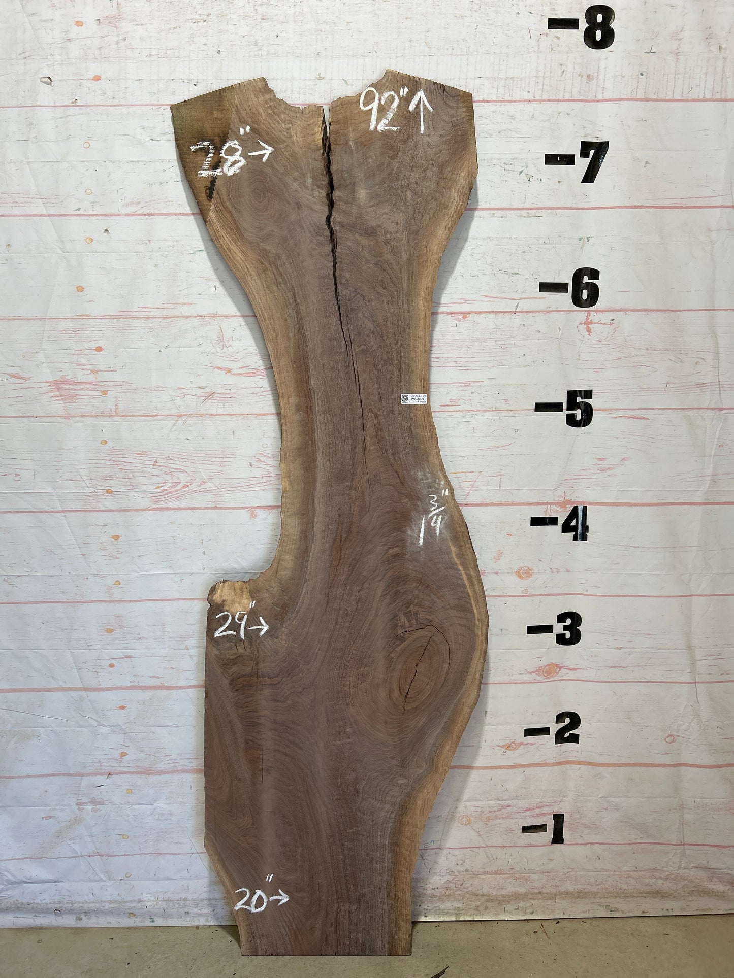 Live Edge Walnut Sku#28306J-28