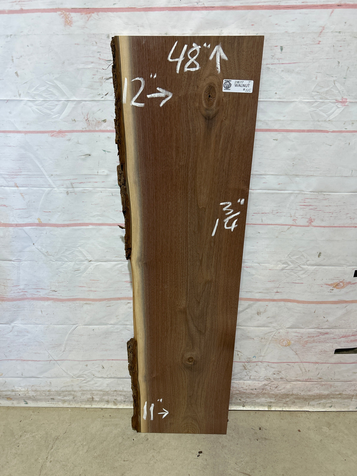 Live Edge Walnut Sku#28877M-7