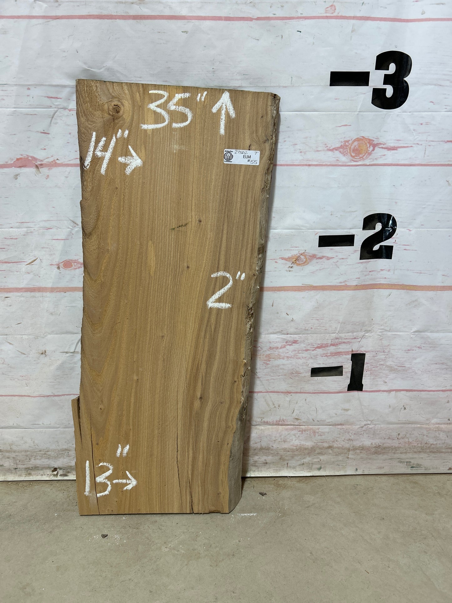 Live Edge Elm Sku#27502M-7
