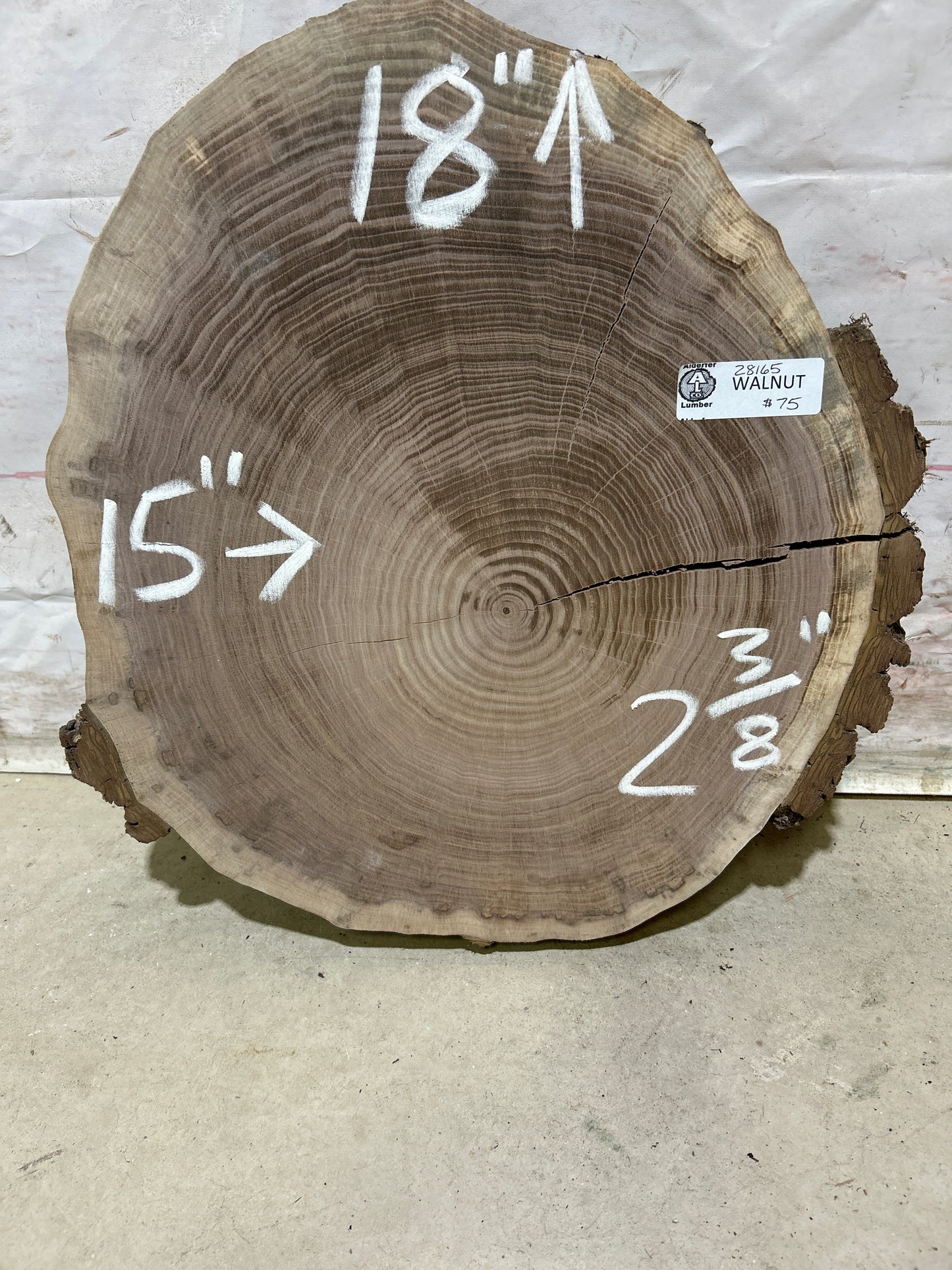 Live Edge Walnut Cookie Sku#28165M