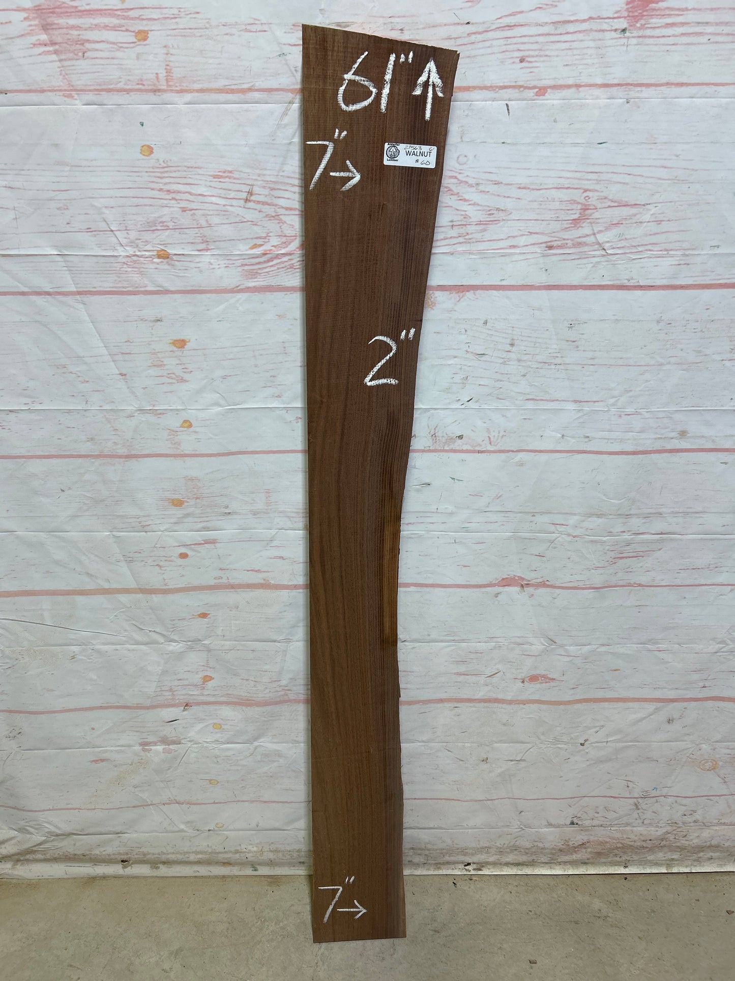 Live Edge Walnut Sku#27563M-6