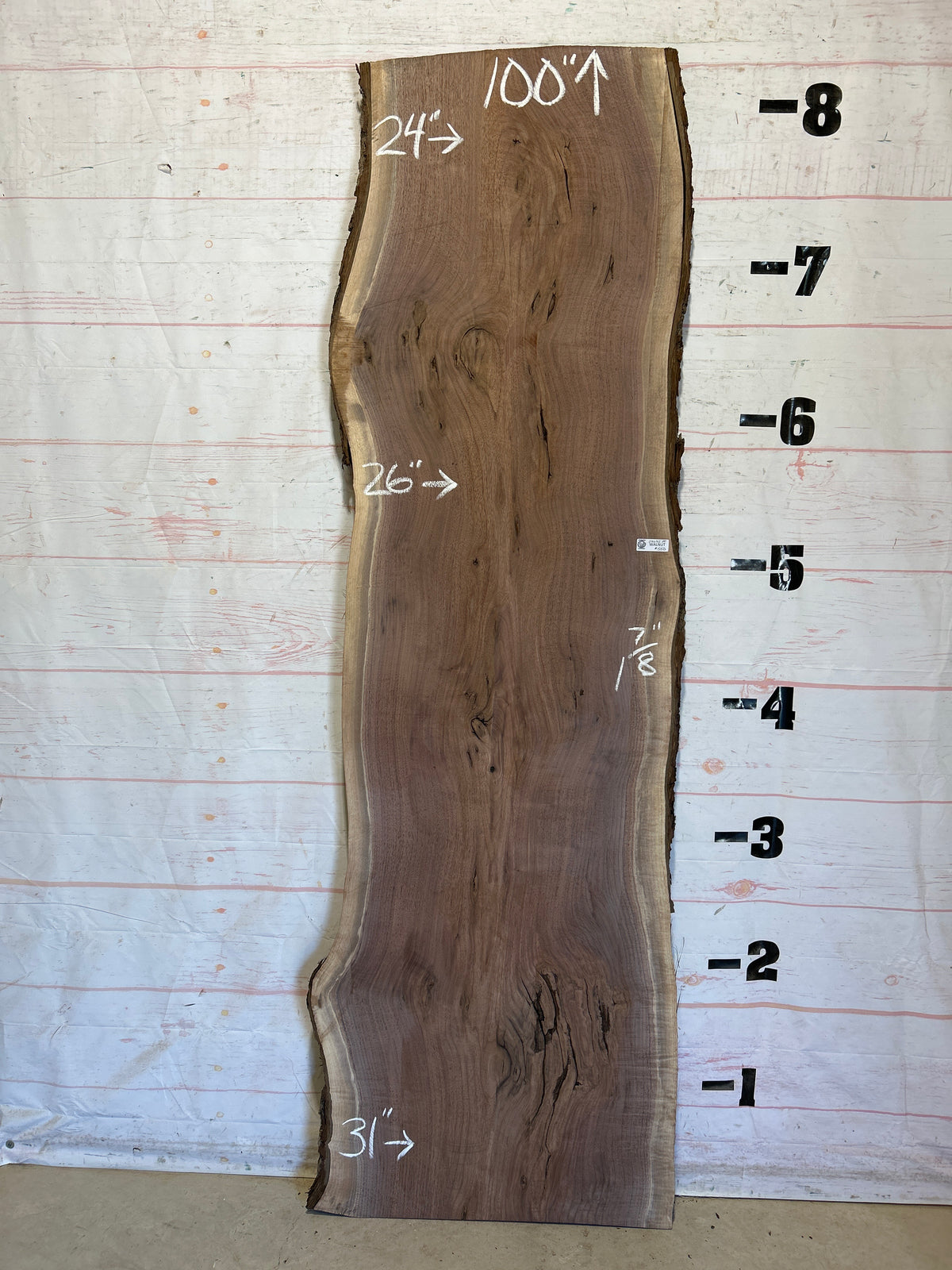 Live Edge Walnut Sku#28632K-39