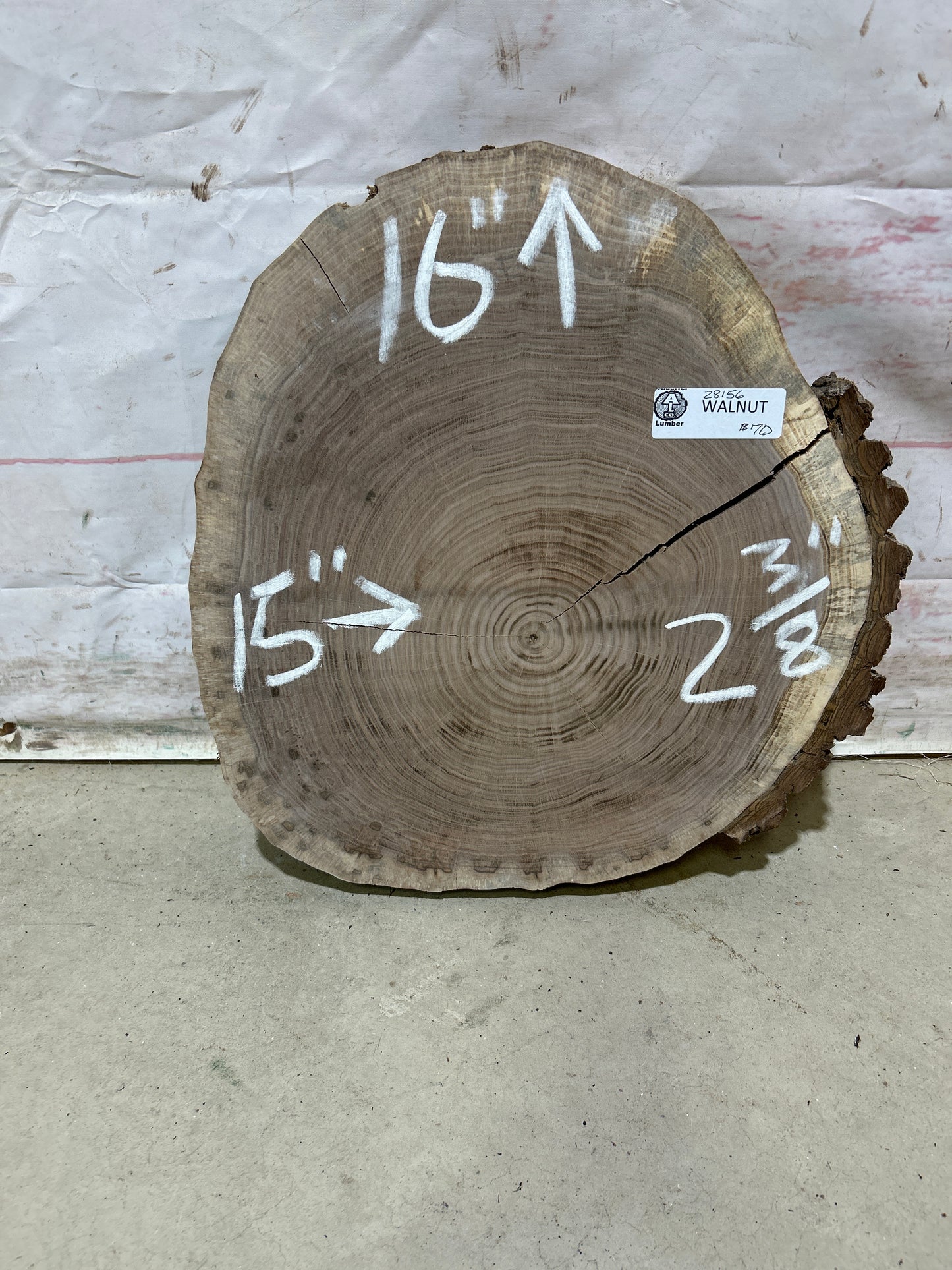 Live Edge Walnut Cookie Sku#28156M