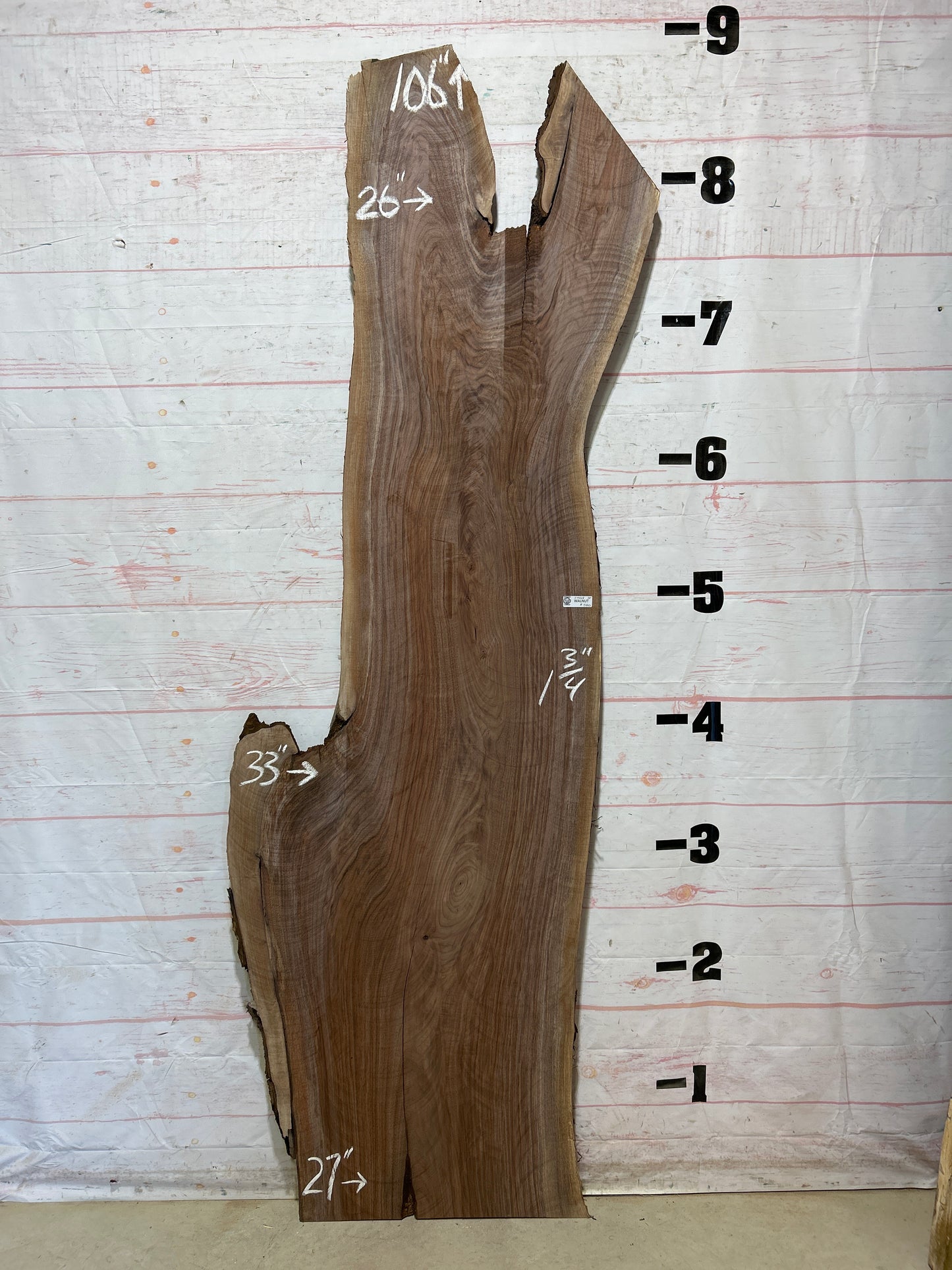 Live Edge Walnut Sku#27468-39