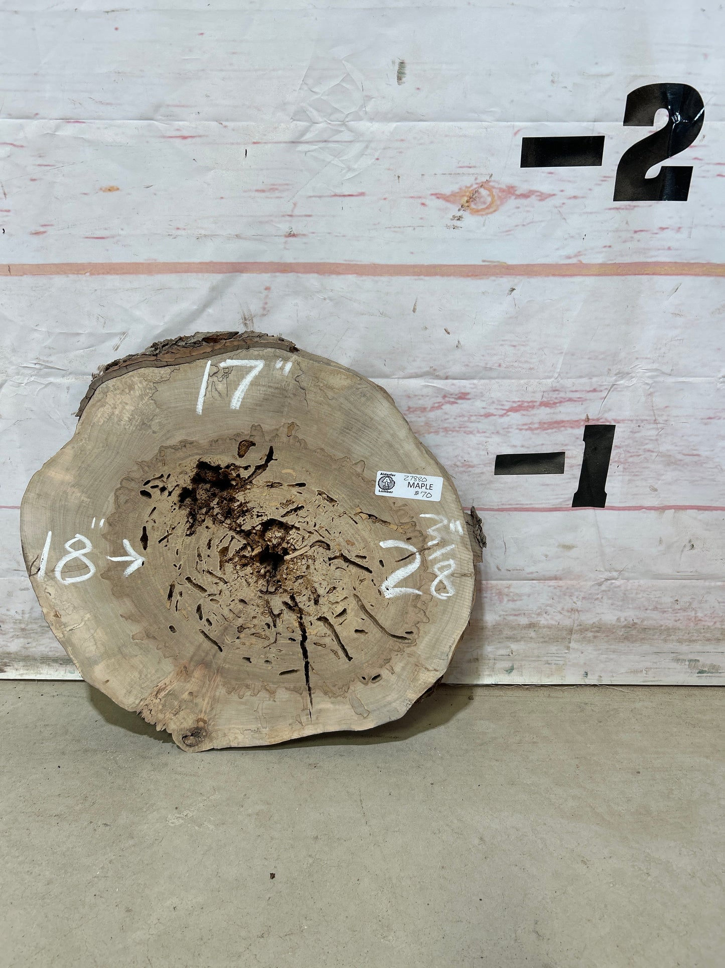 Live Edge Maple Cookie Sku#27880M