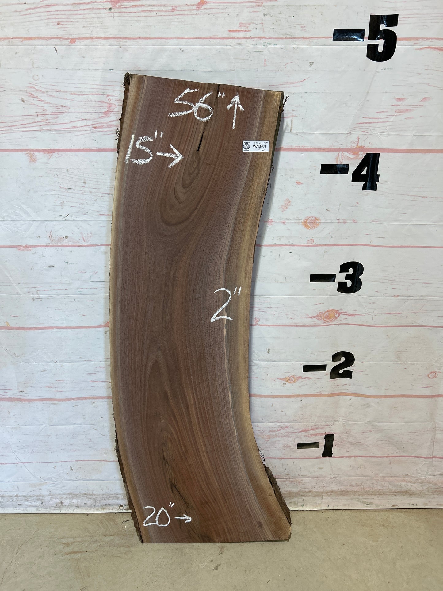 Live Edge Walnut Sku#27971G-14
