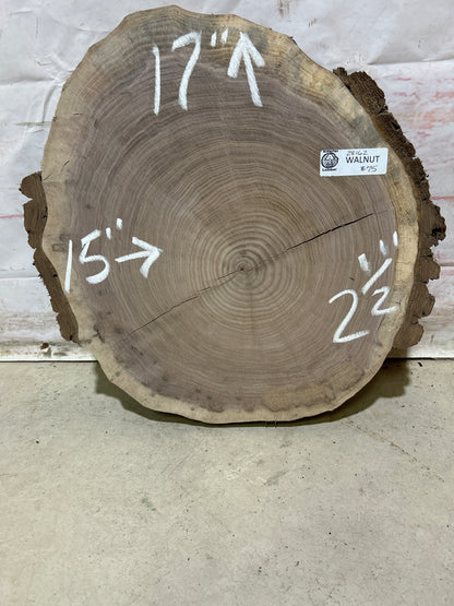 Live Edge Walnut Cookie Sku#28162M