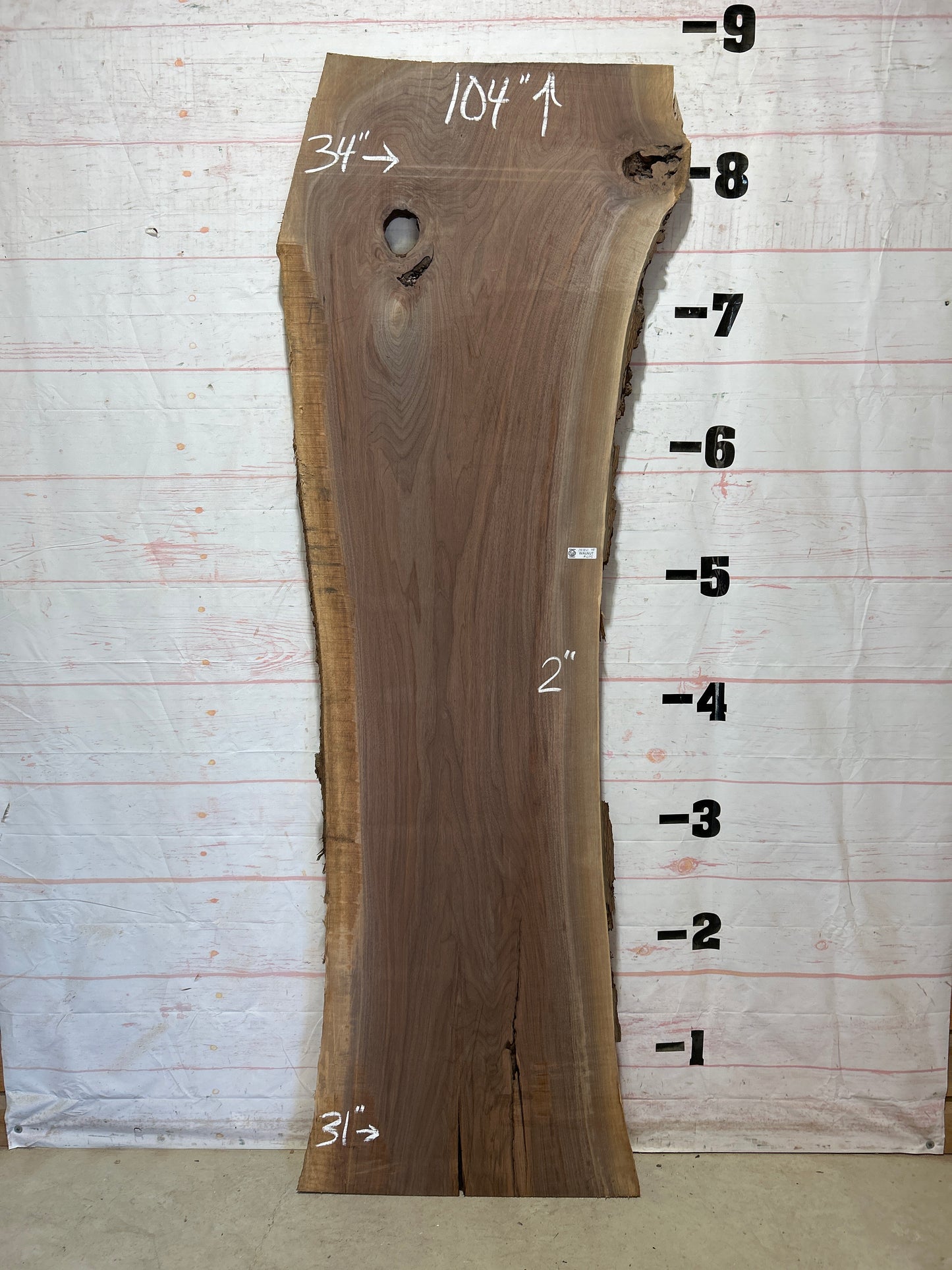 Live Edge Walnut Sku#28302J-48