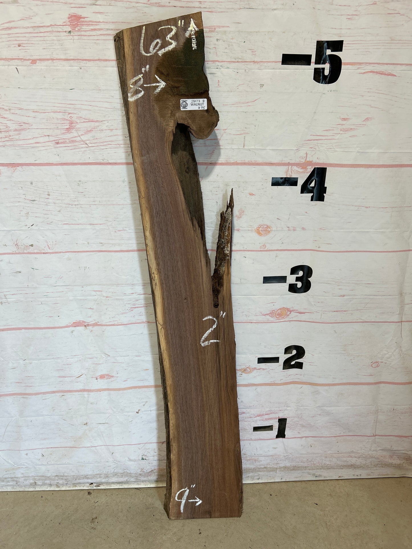 Live Edge Walnut Sku#28473G-8