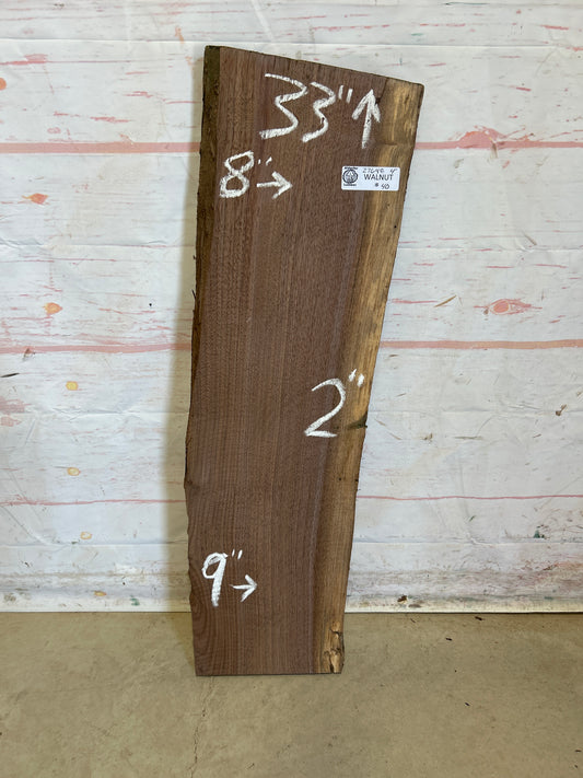 Live Edge Walnut Sku#27648M-4
