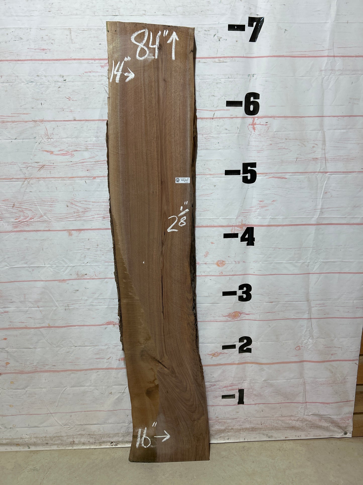 Live Edge Walnut Sku#27325C-18