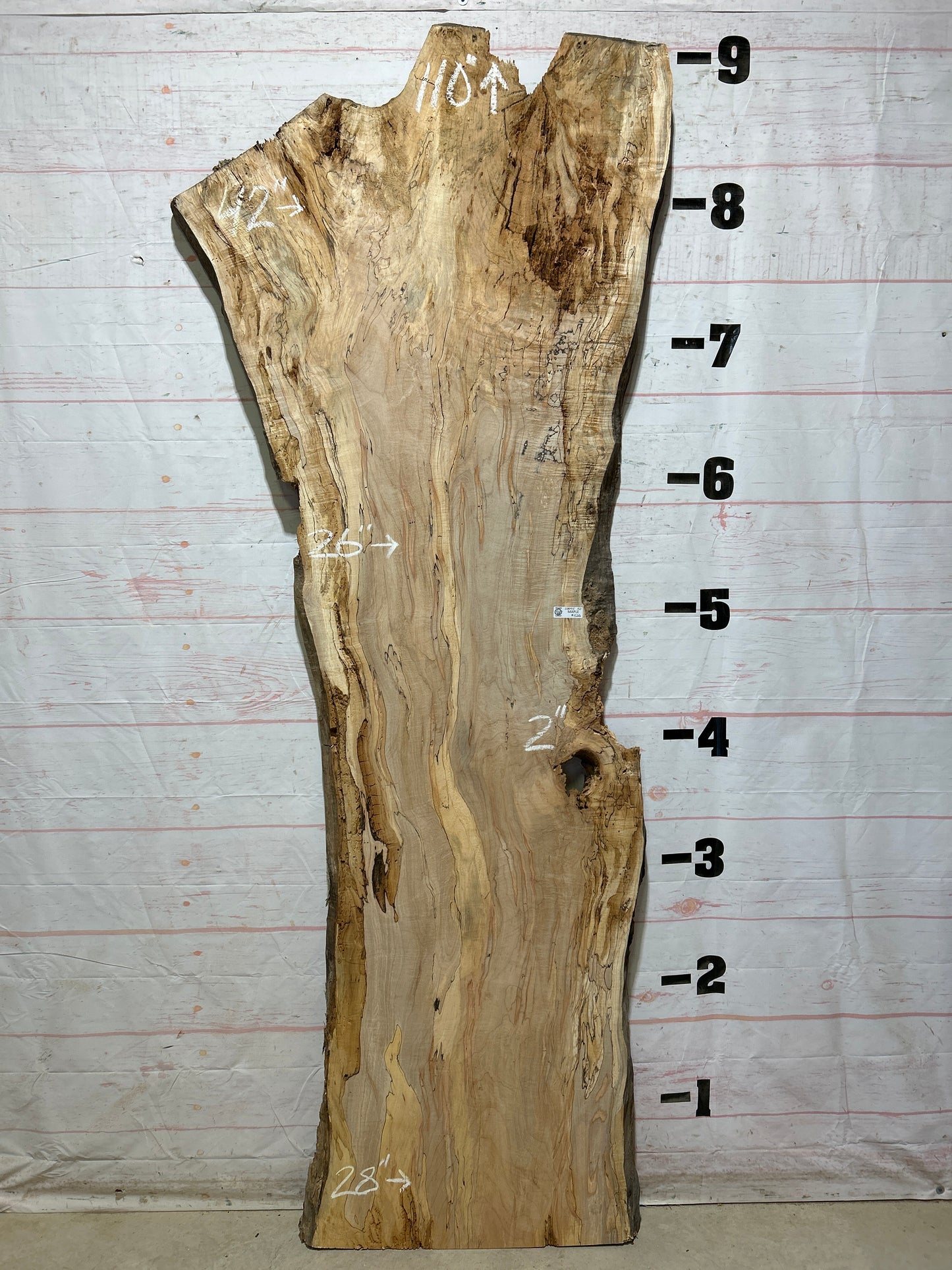 Live Edge Maple Sku#28095B-52