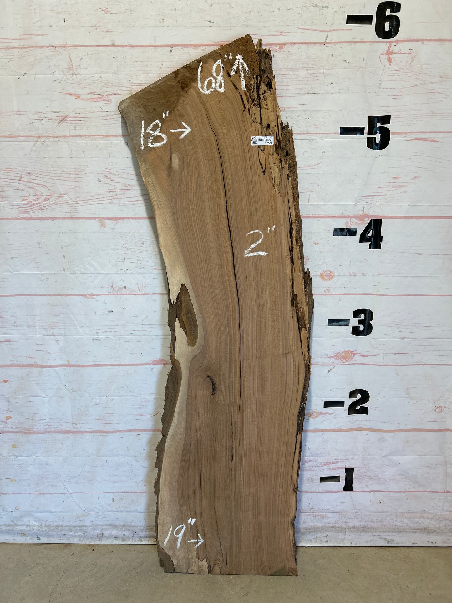 Live Edge Butternut Sku#26752-18