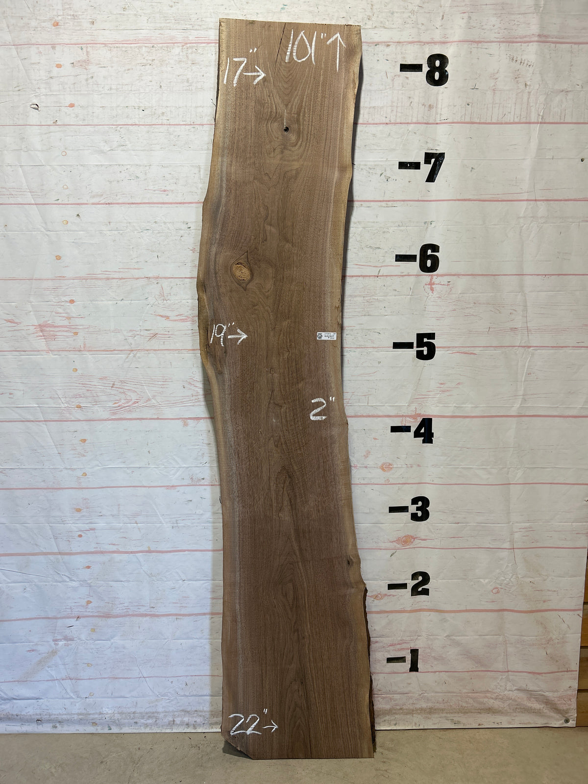 Live Edge Walnut  Sku#29008G-28