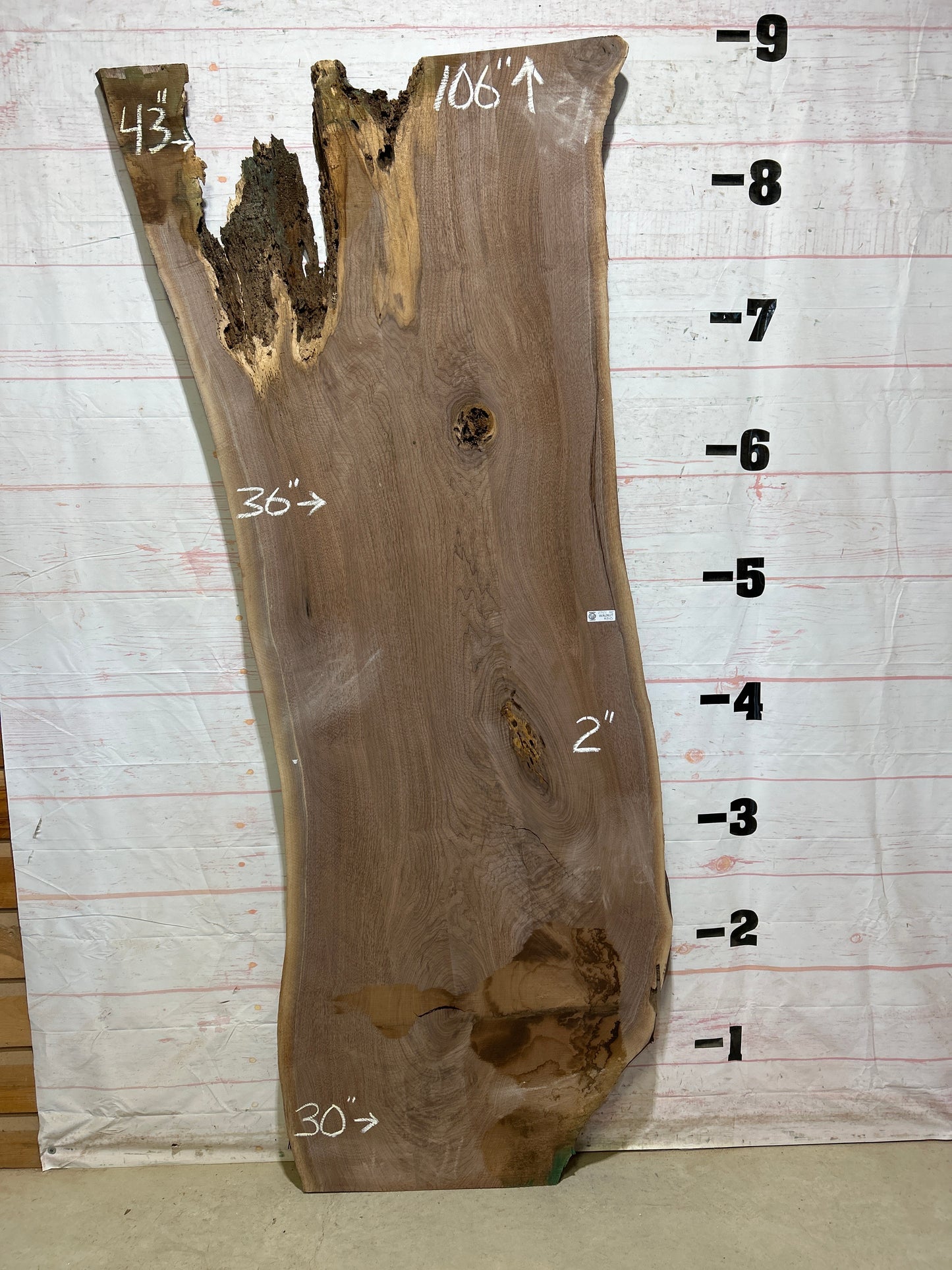 Live Edge Walnut Sku#27121-54
