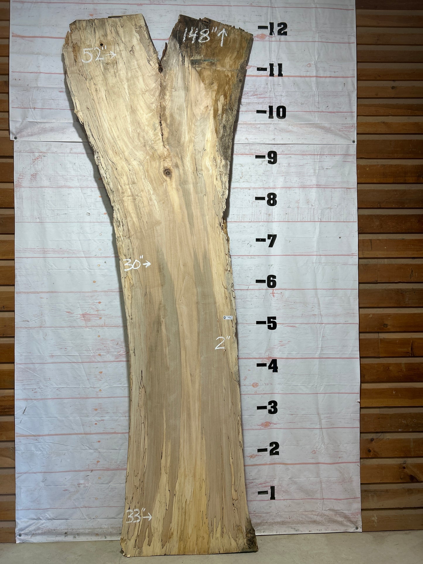Live Edge Spalted Maple Sku#27298-84