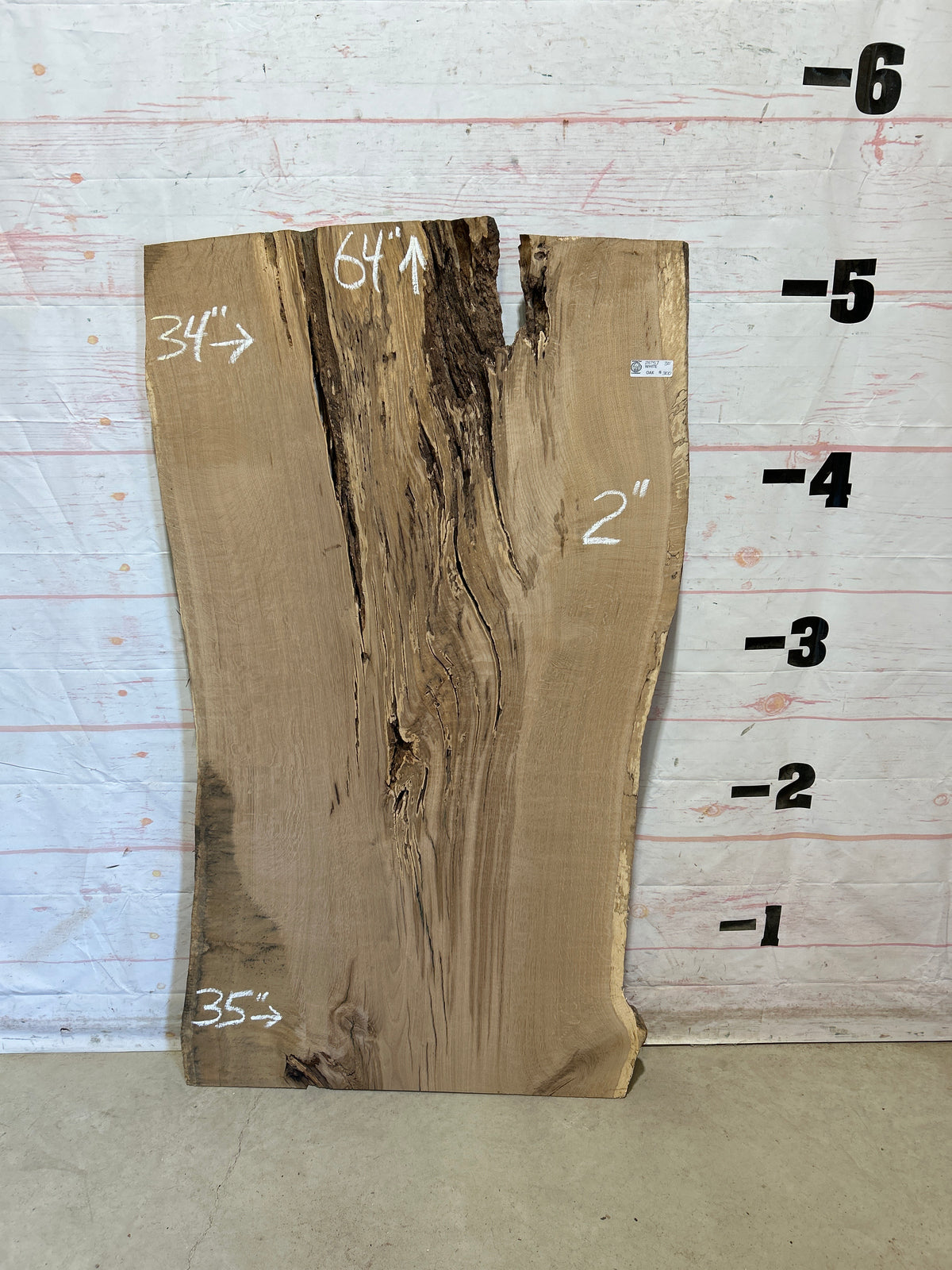 Live Edge White Oak Sku#28757-30