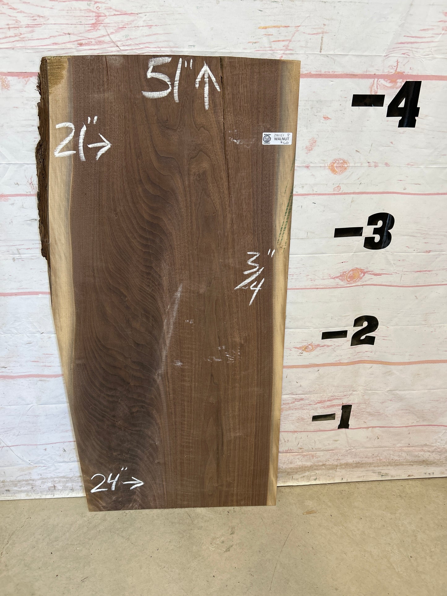 Live Edge Walnut Sku#28051-8