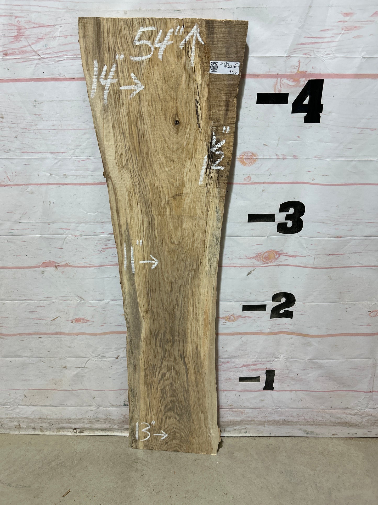 Live Edge Hackberry Sku#28594-7