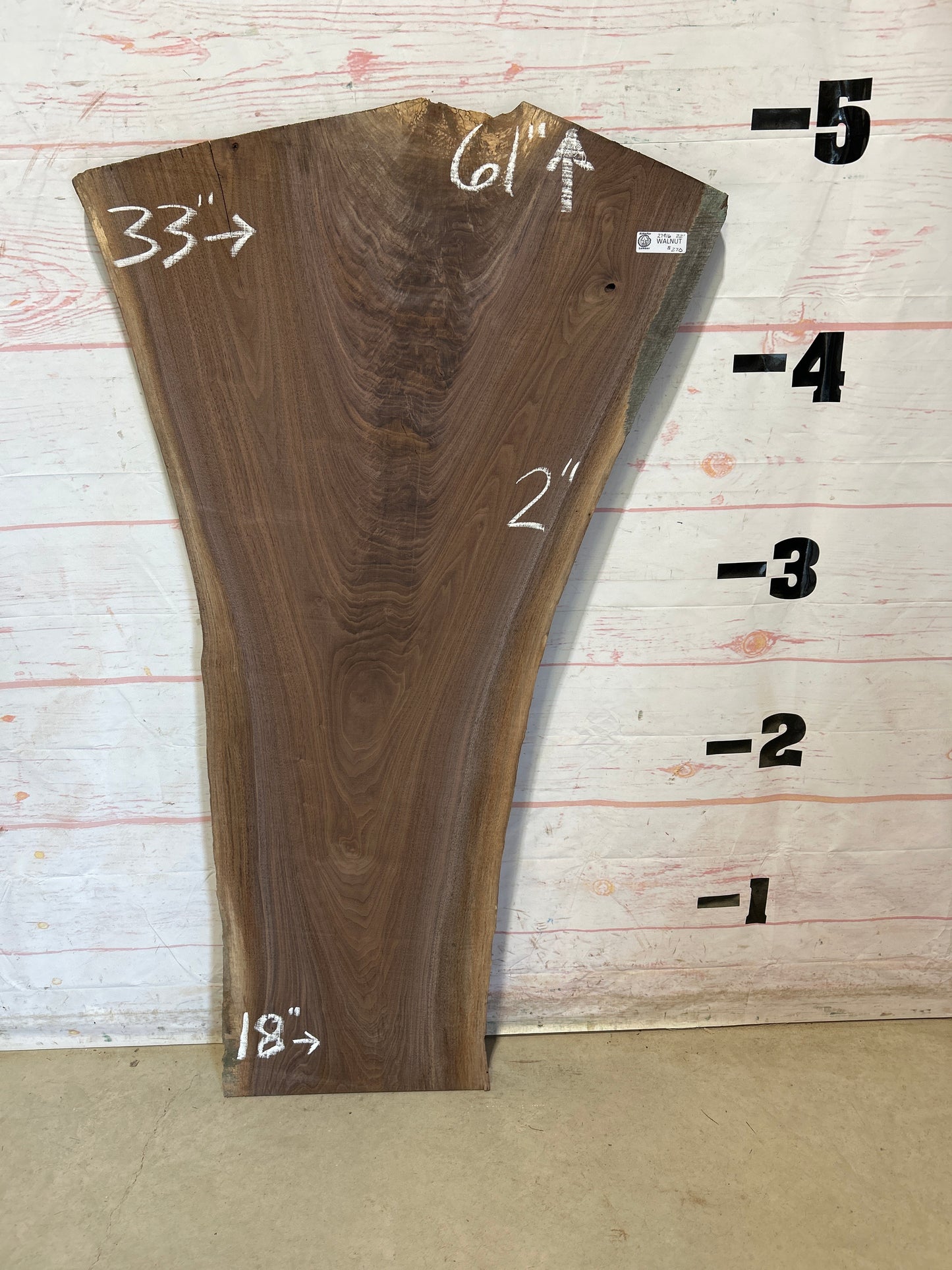 Live Edge Walnut Sku#27916A-22
