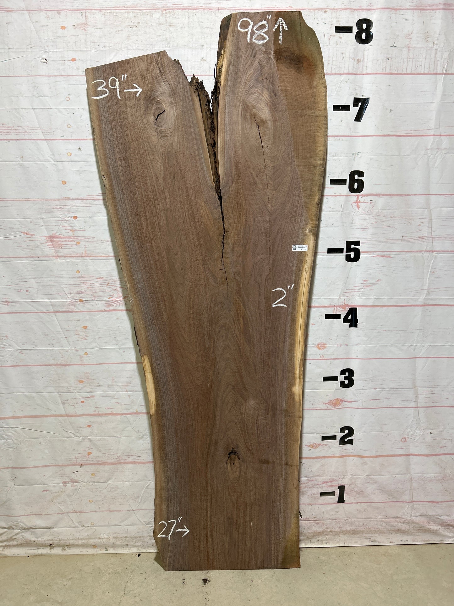 Live Edge Walnut Sku#27370-45