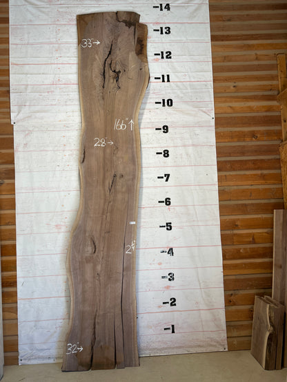 Live Edge Walnut Sku#28673-80