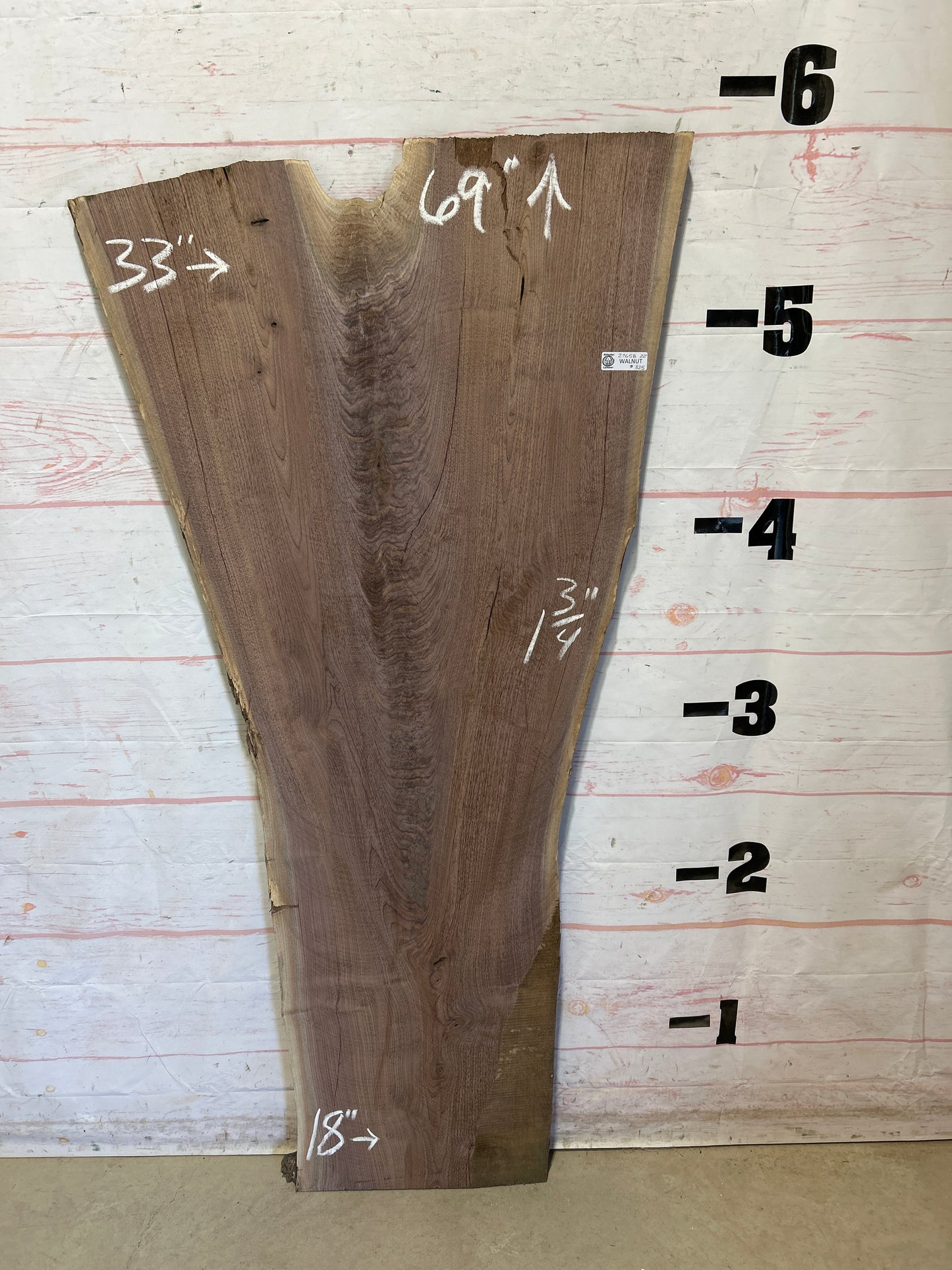 Live Edge Walnut Sku#27658A-22