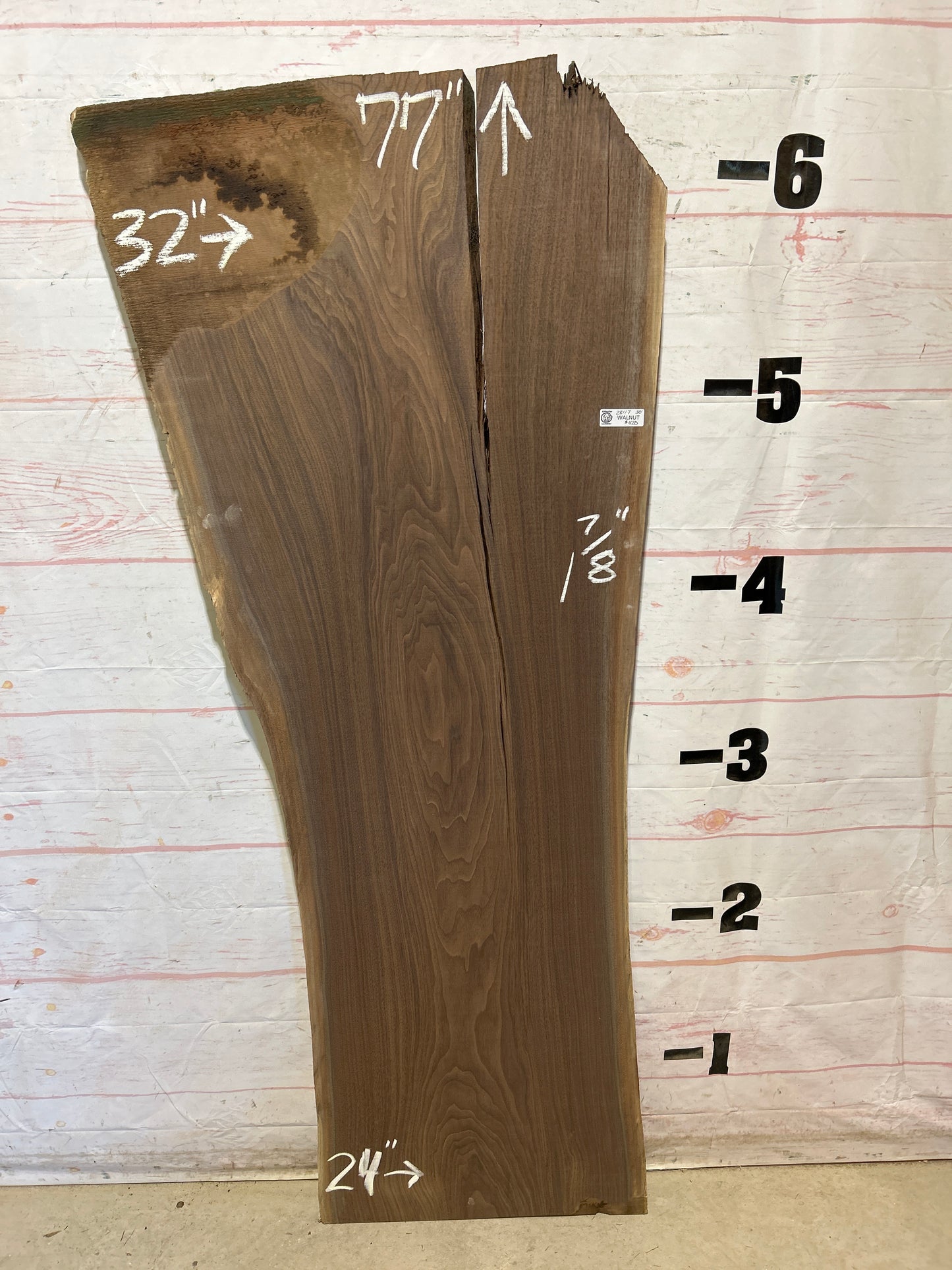 Live Edge Walnut Sku#28117A-30