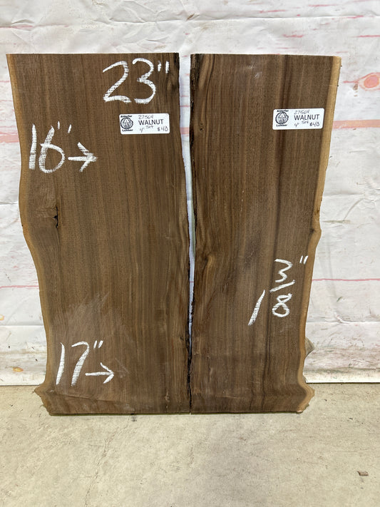 Live Edge Walnut Sku#27564M-4