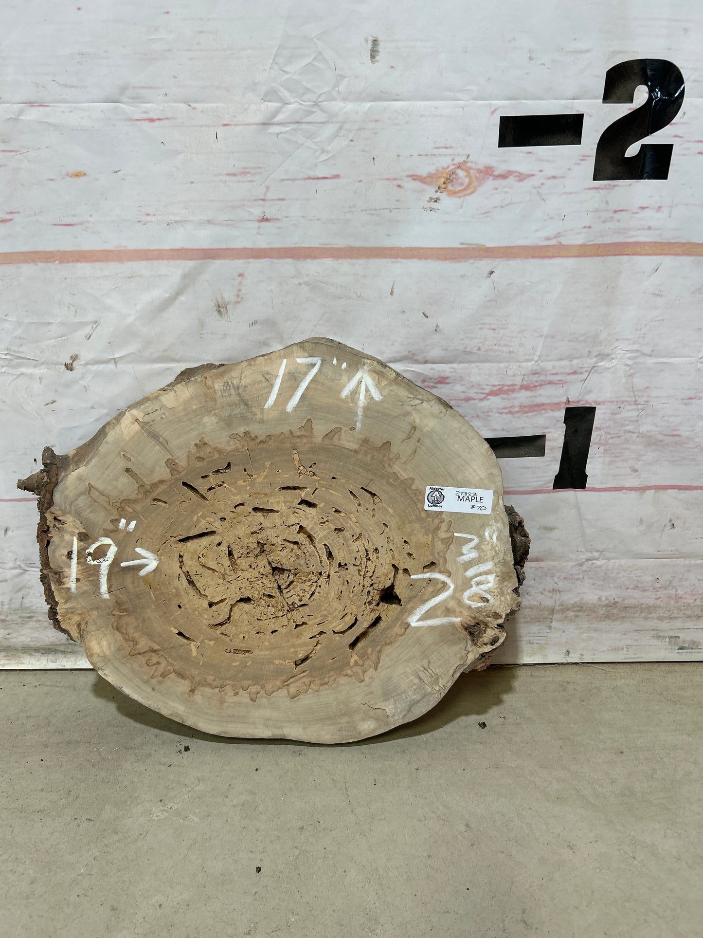 Live Edge Maple Cookie Sku#27883M