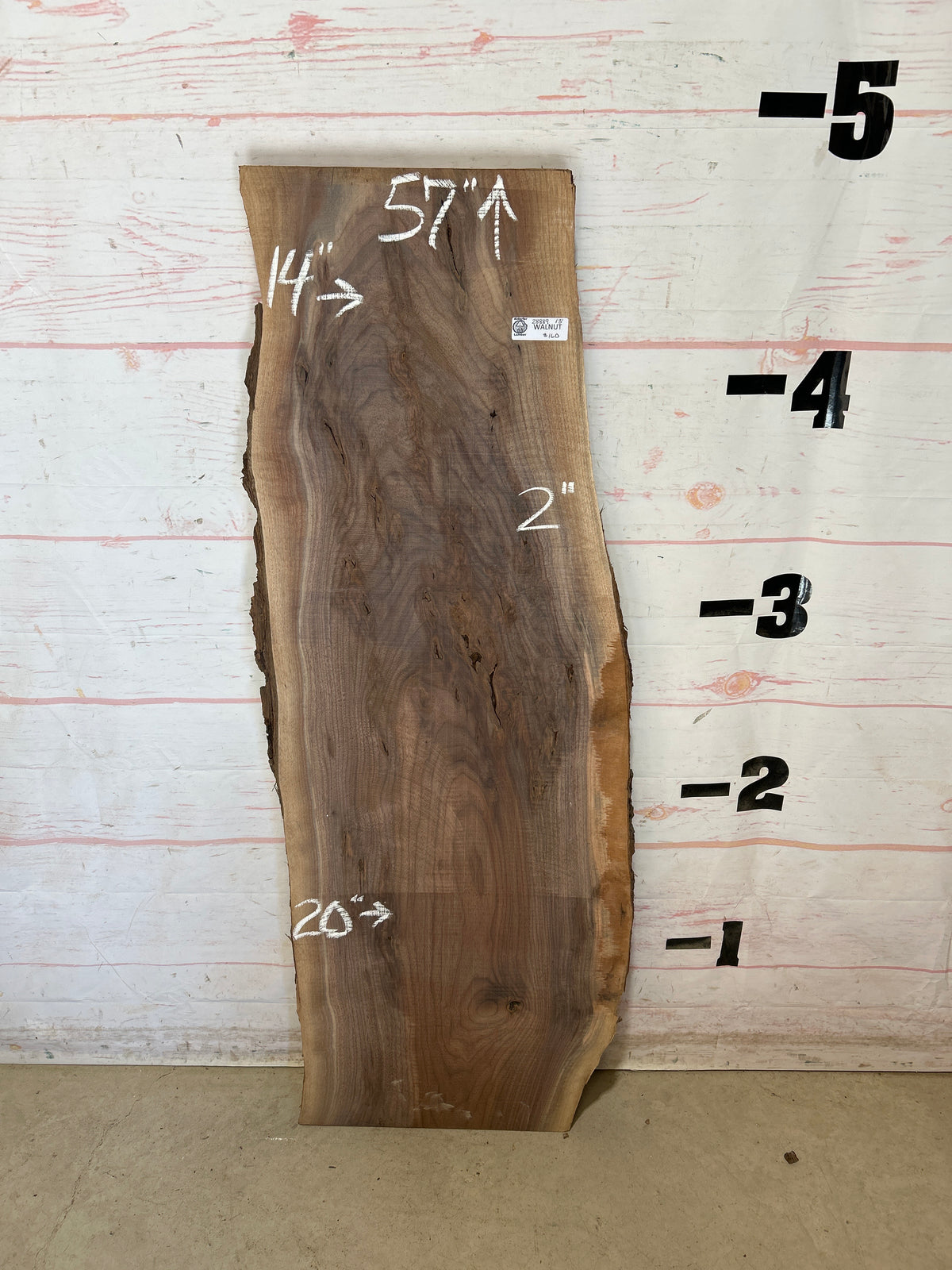 Live Edge Walnut Sku#28889G-13