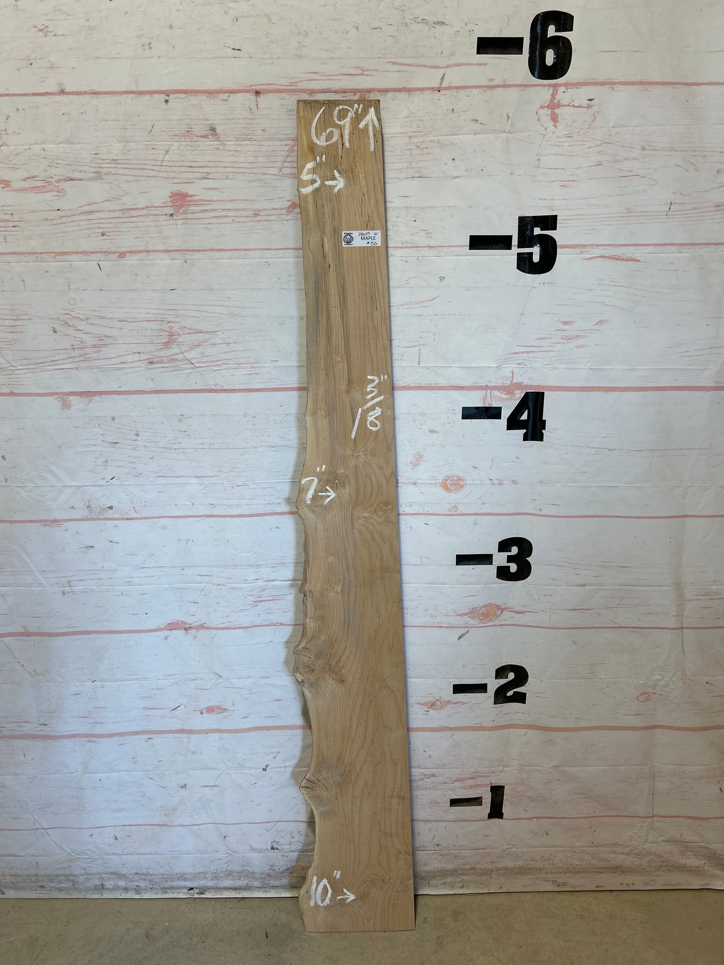 Live Edge Maple Sku#28649E-6