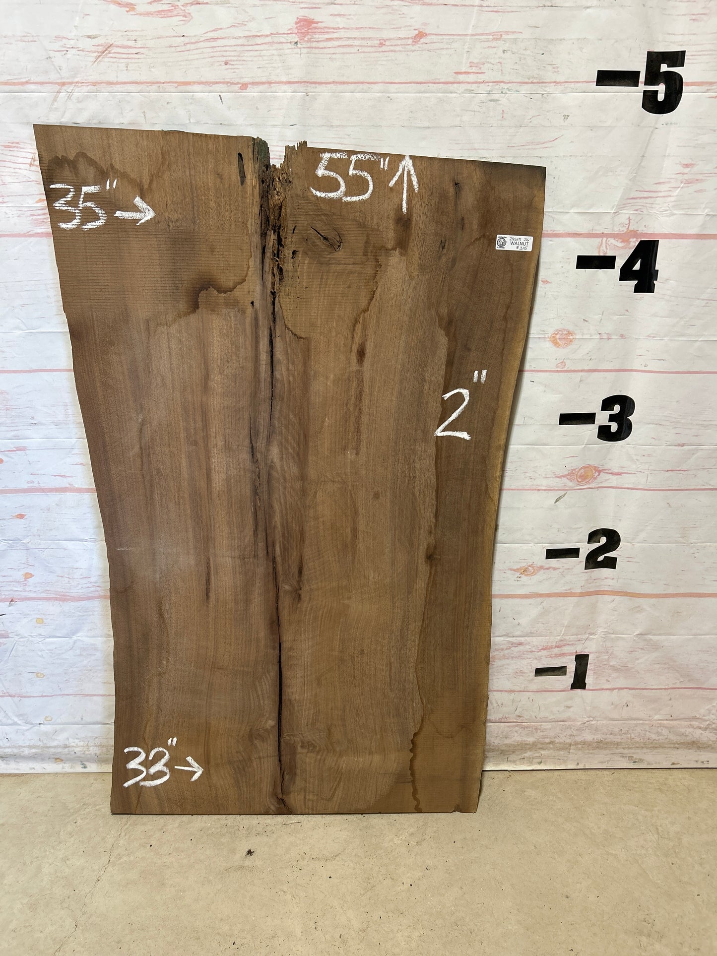 Live Edge Walnut Sku#28515-26