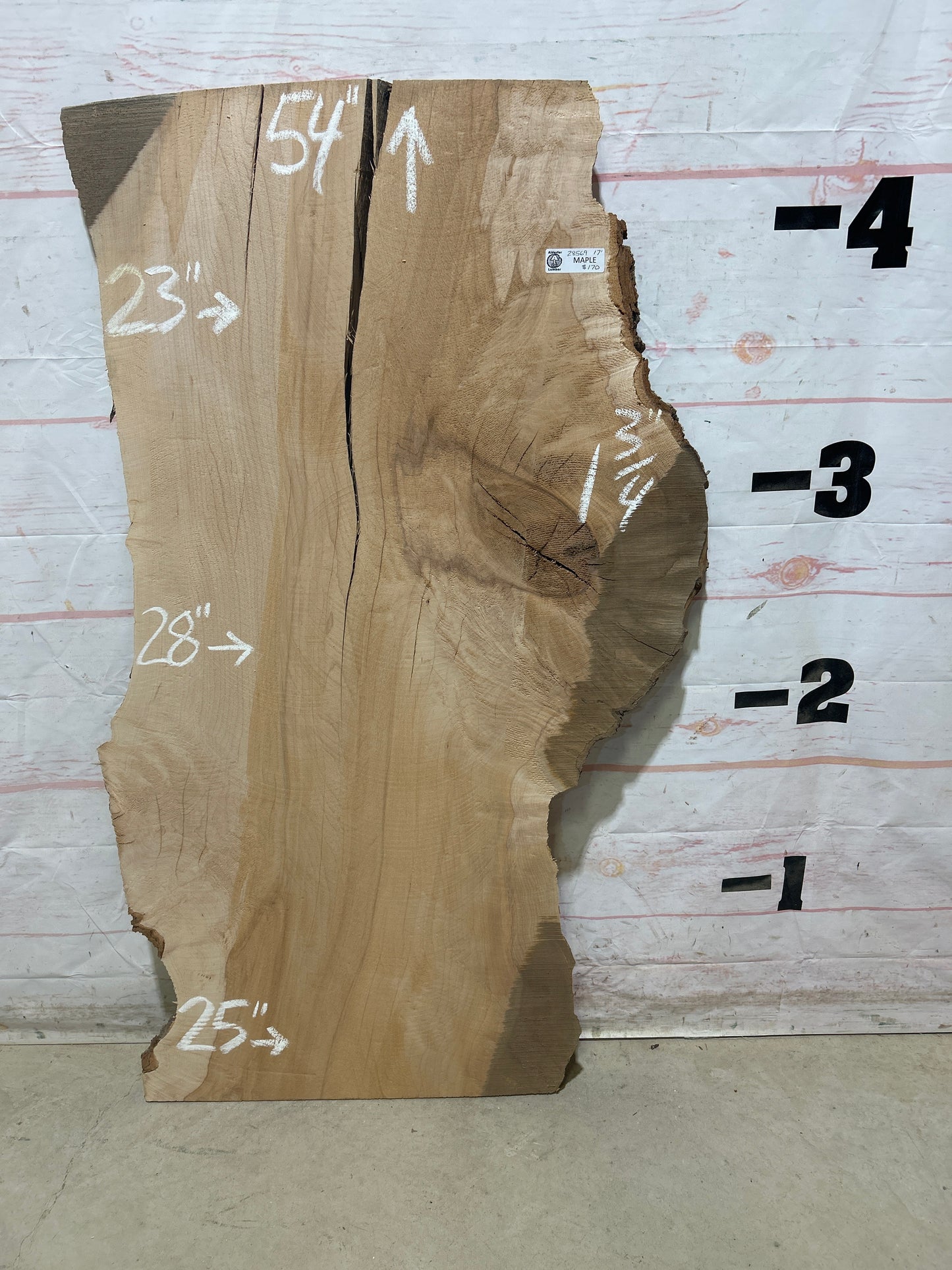 Live Edge Maple Sku#28569E-17